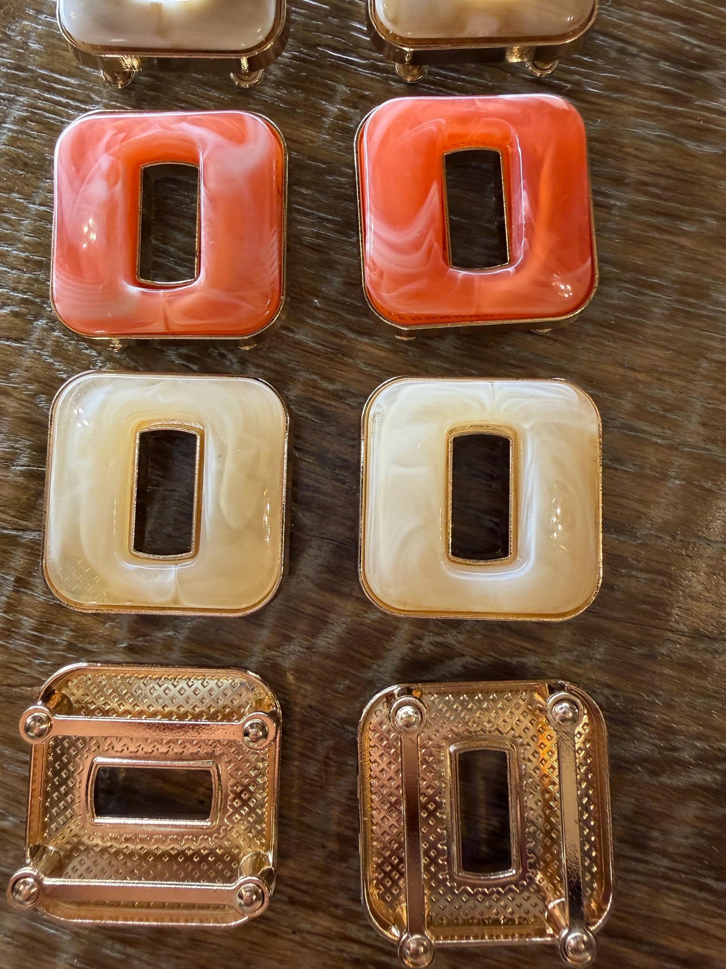 Gold Square Buckle, Fashion Swimwear, Clothing, Crafts (3.5cm)