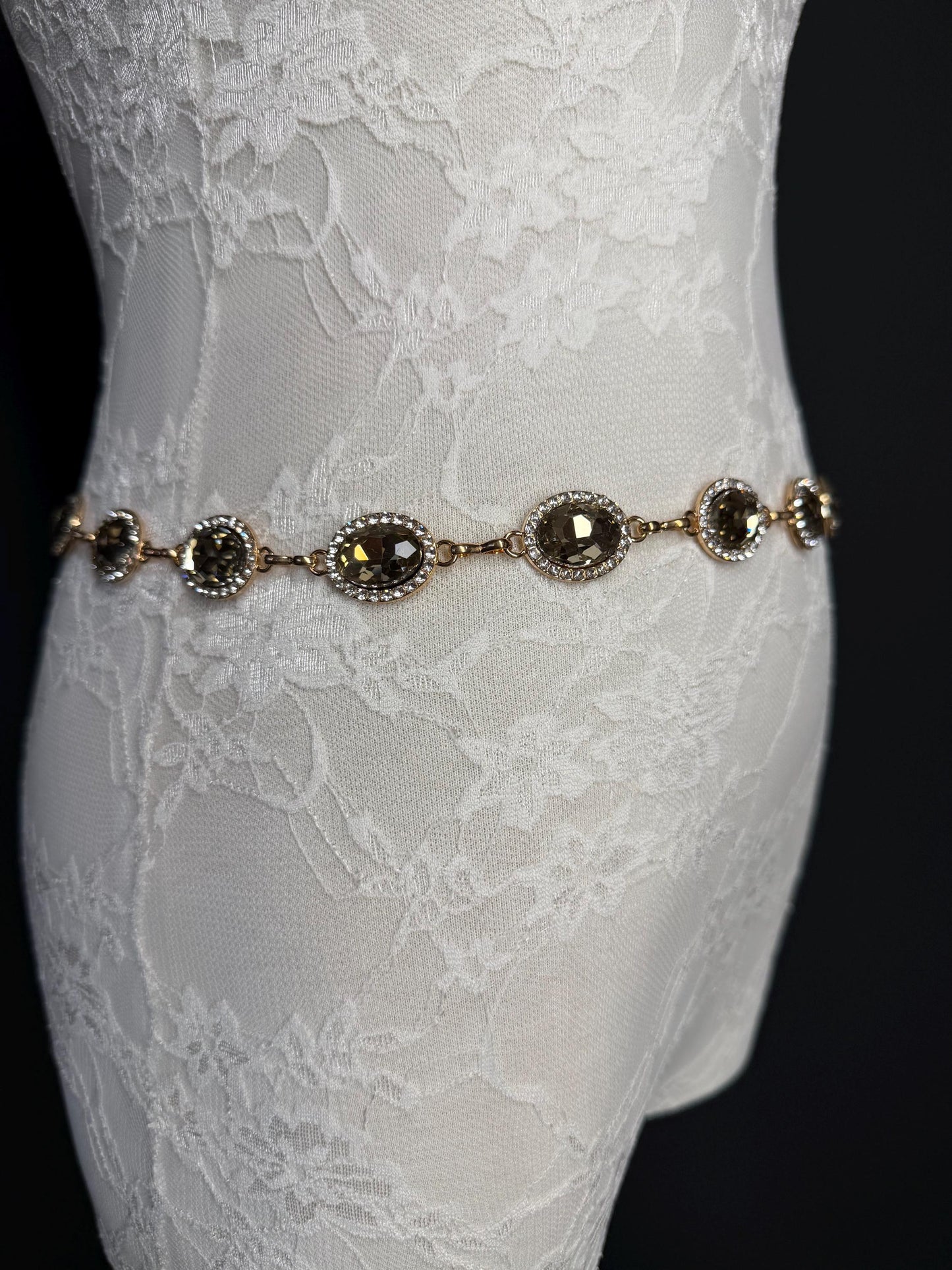 X-Long Belt, Jewel Rhinestone Belt, Chain Belt, Vintage Style Belt, Diamante Belt, Fashion Belt, Gift, Quality Belt, Elegant, Swimwear Belt