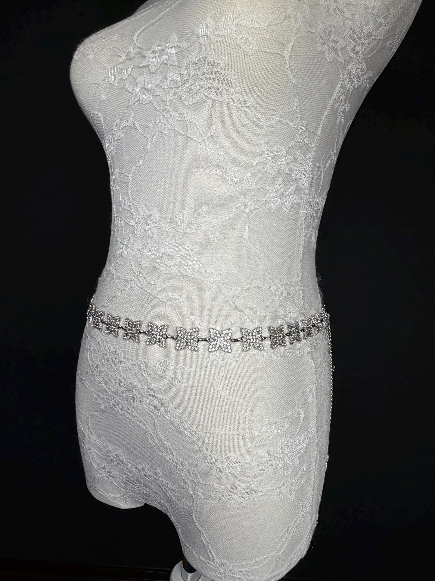 X-long Belt, Silver Rhinestone Belt, Bridal, Fashion, Swimwear, Belt, Silver, Gold, Plus Sizes, Teen Sizes, Handmade, 18”-60”, Weddings