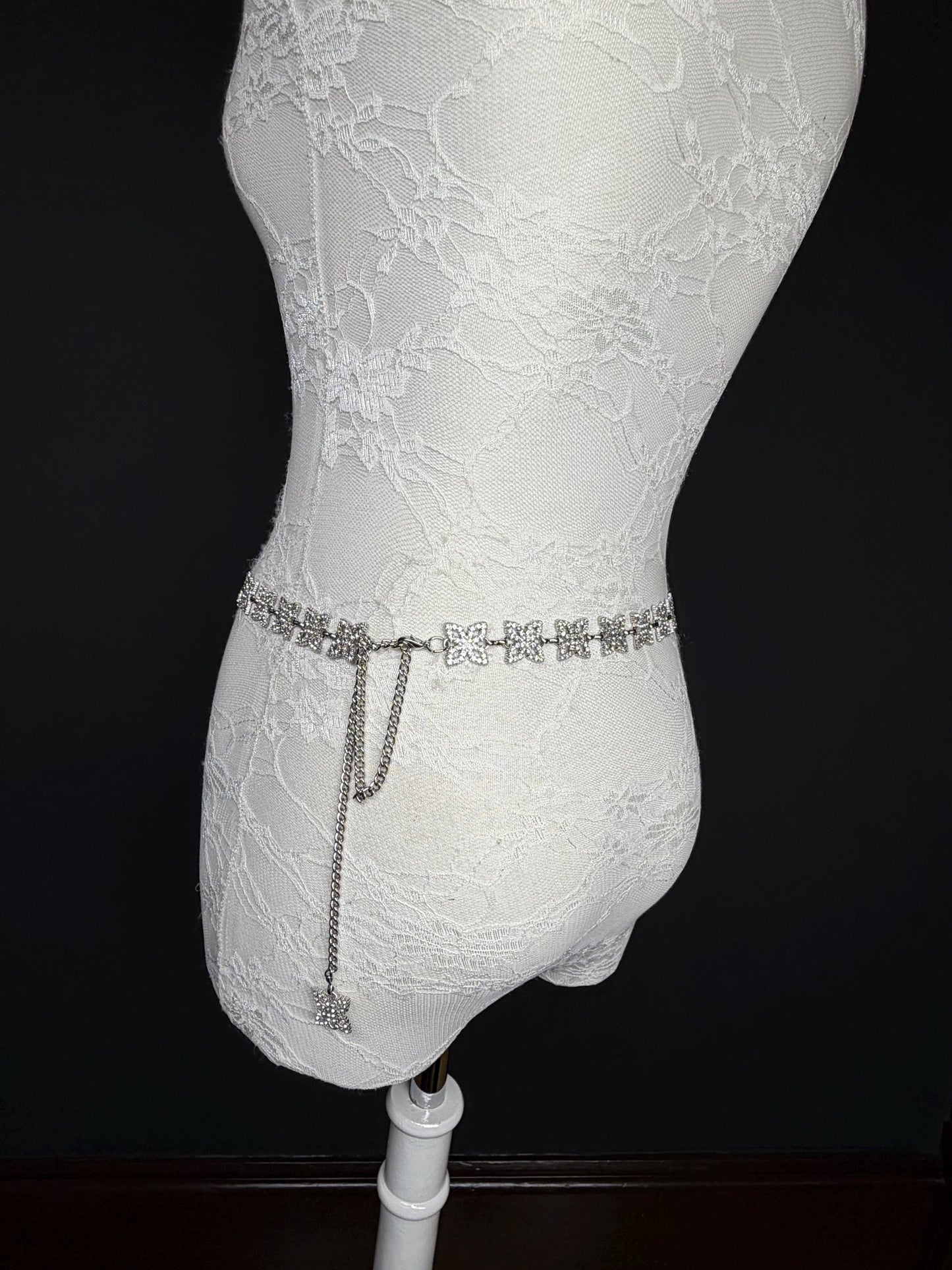 X-long Belt, Silver Rhinestone Belt, Bridal, Fashion, Swimwear, Belt, Silver, Gold, Plus Sizes, Teen Sizes, Handmade, 18”-60”, Weddings