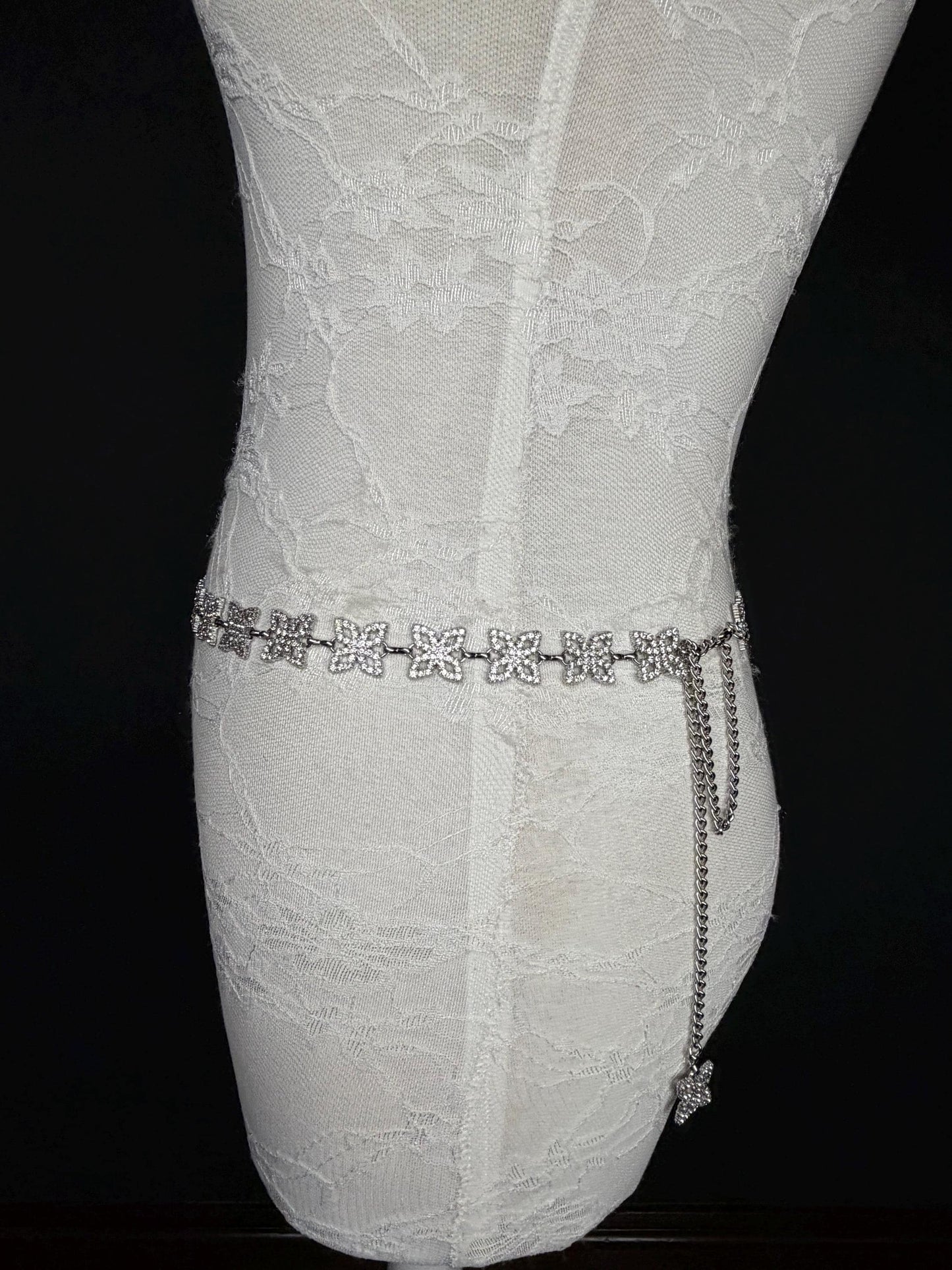 X-long Belt, Silver Rhinestone Belt, Bridal, Fashion, Swimwear, Belt, Silver, Gold, Plus Sizes, Teen Sizes, Handmade, 18”-60”, Weddings