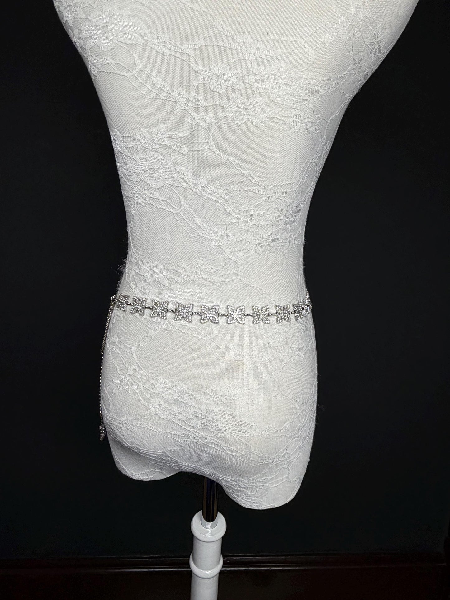 X-long Belt, Silver Rhinestone Belt, Bridal, Fashion, Swimwear, Belt, Silver, Gold, Plus Sizes, Teen Sizes, Handmade, 18”-60”, Weddings