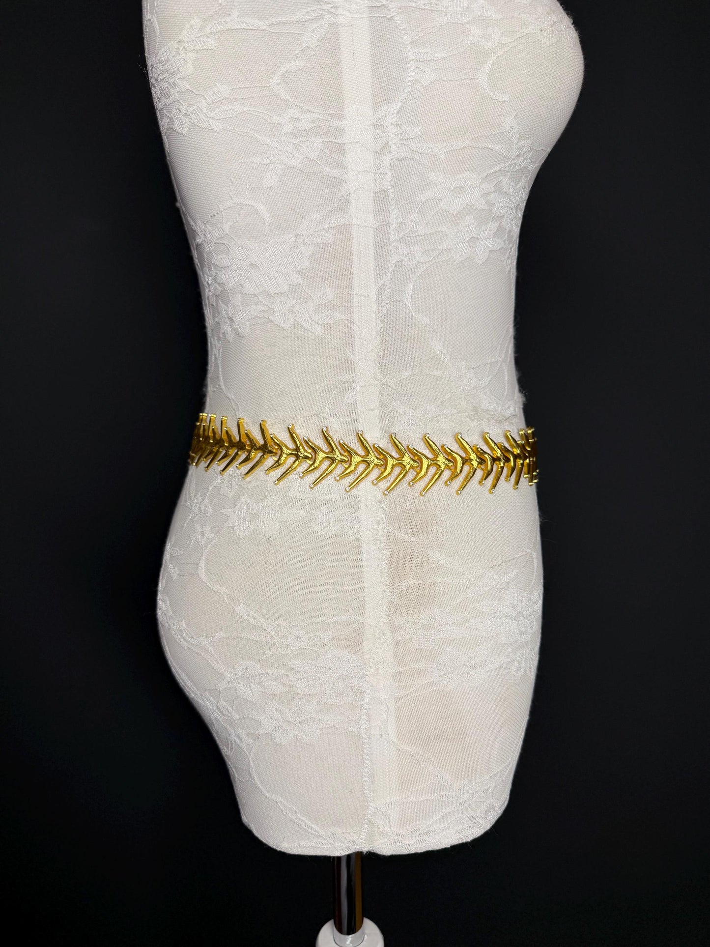 X-long Rhinestone Belt, Gold Metal Belt, Teen Sizes, Size 18”-60”, Fan Design, Fan Collection, Fashion Accessory, Gift, Elegant, Dress Belt