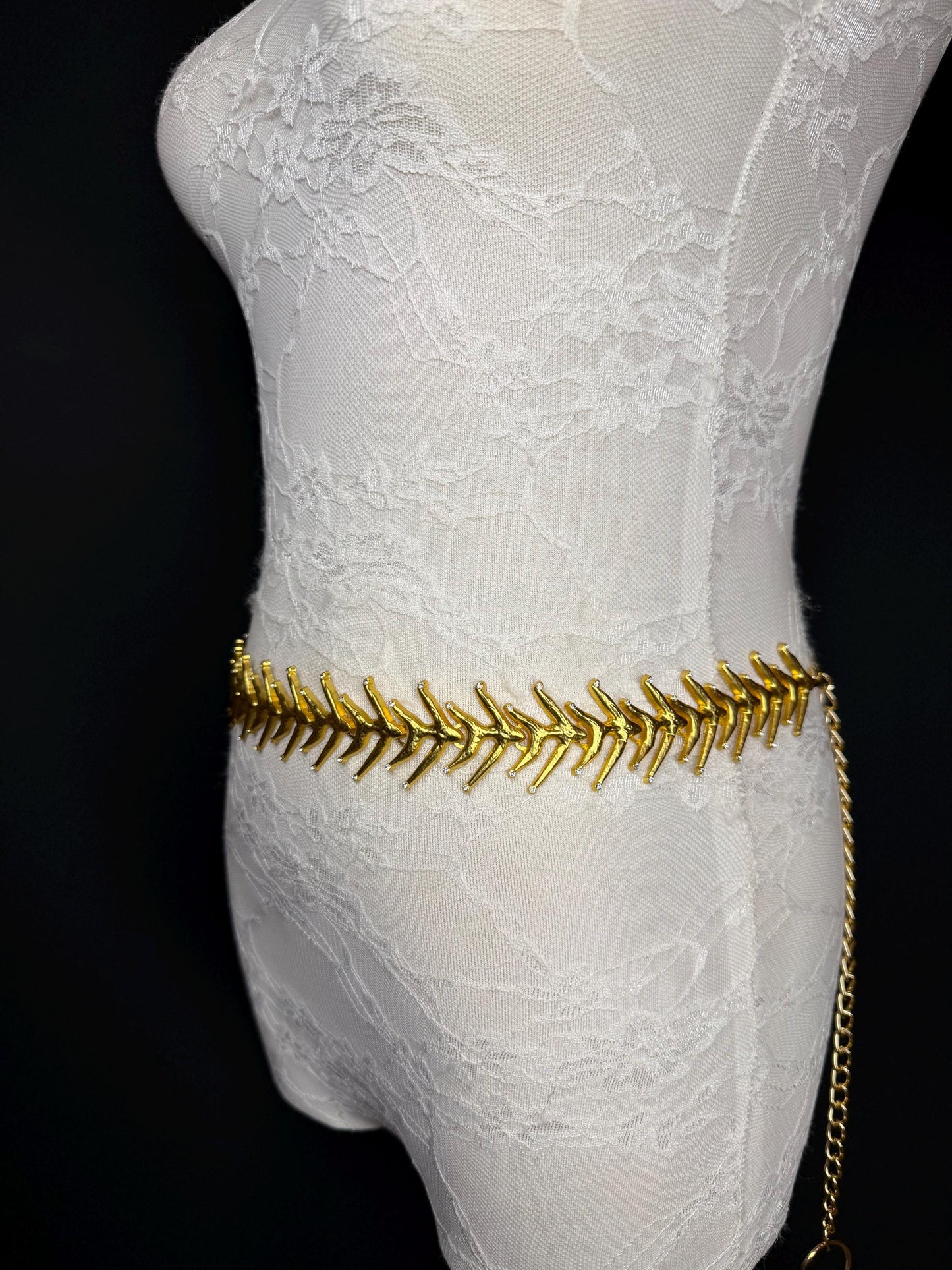 X-long Rhinestone Belt, Gold Metal Belt, Teen Sizes, Size 18”-60”, Fan Design, Fan Collection, Fashion Accessory, Gift, Elegant, Dress Belt