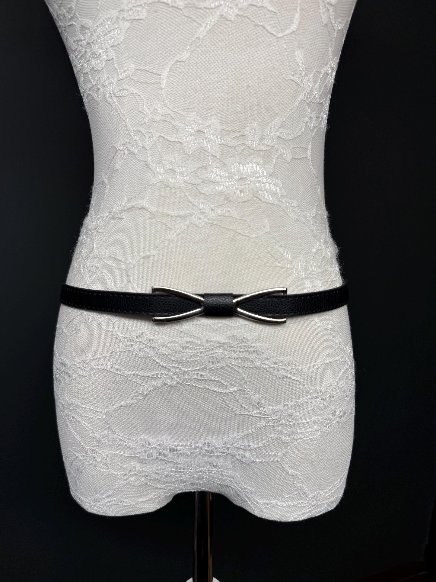 Bow Buckle Belt, Black, Warm Tan Colour, 1/2” Wide Belt, Hand-made, High Quality Belt, Dress Belt, Jeans Belt, Gift, Festival, Bow Design