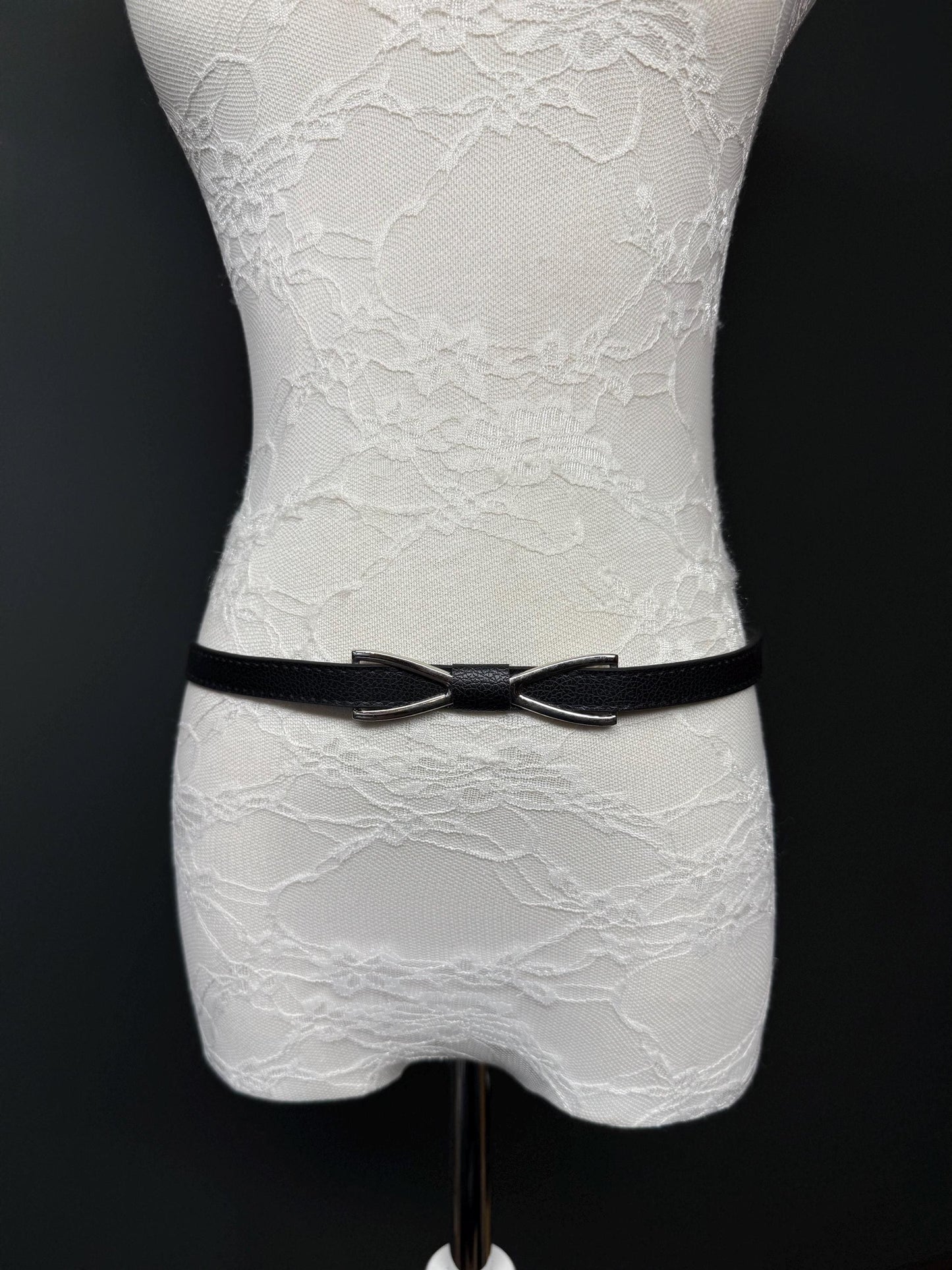 Bow Buckle Belt, Black, Warm Tan Colour, 1/2” Wide Belt, Hand-made, High Quality Belt, Dress Belt, Jeans Belt, Gift, Festival, Bow Design