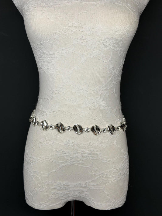 X-Long Belt, Jewel Stone Belt, Elegant Look, Chain Belt, Vintage Style Belt, Bridal, Fashion Belt, Gift, Quality Belt, Swimwear Belt