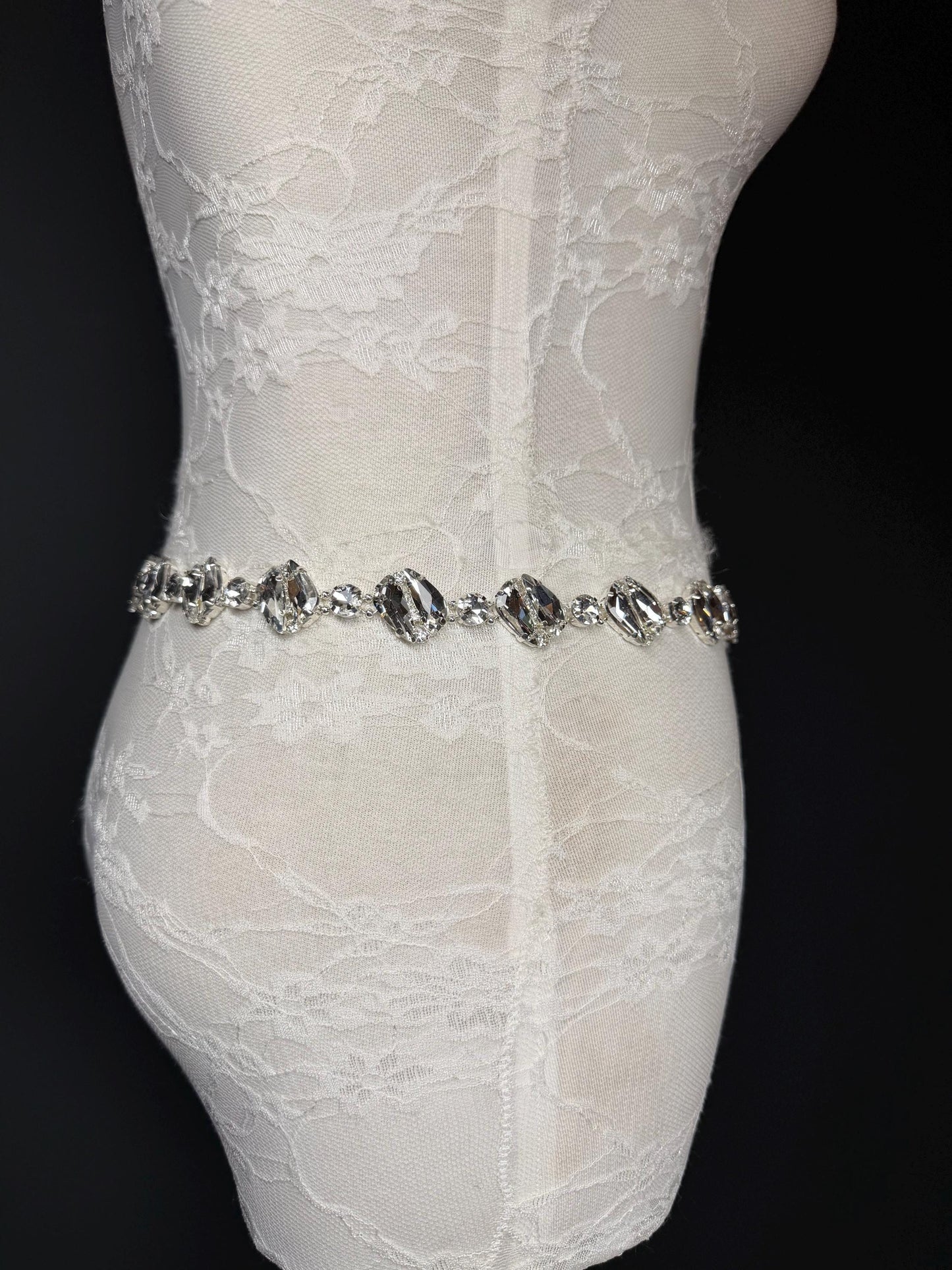 X-Long Belt, Jewel Stone Belt, Elegant Look, Chain Belt, Vintage Style Belt, Bridal, Fashion Belt, Gift, Quality Belt, Swimwear Belt