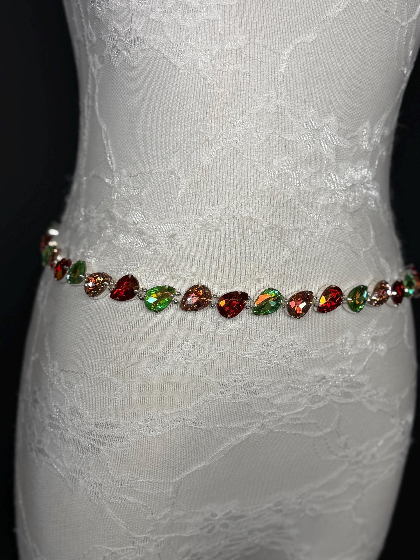 X-Long Belt, Jewel Stone Belt, Elegant Look, Chain Belt, Vintage Style Belt, Bridal, Fashion Belt, Gift, Quality Belt, Swimwear Belt
