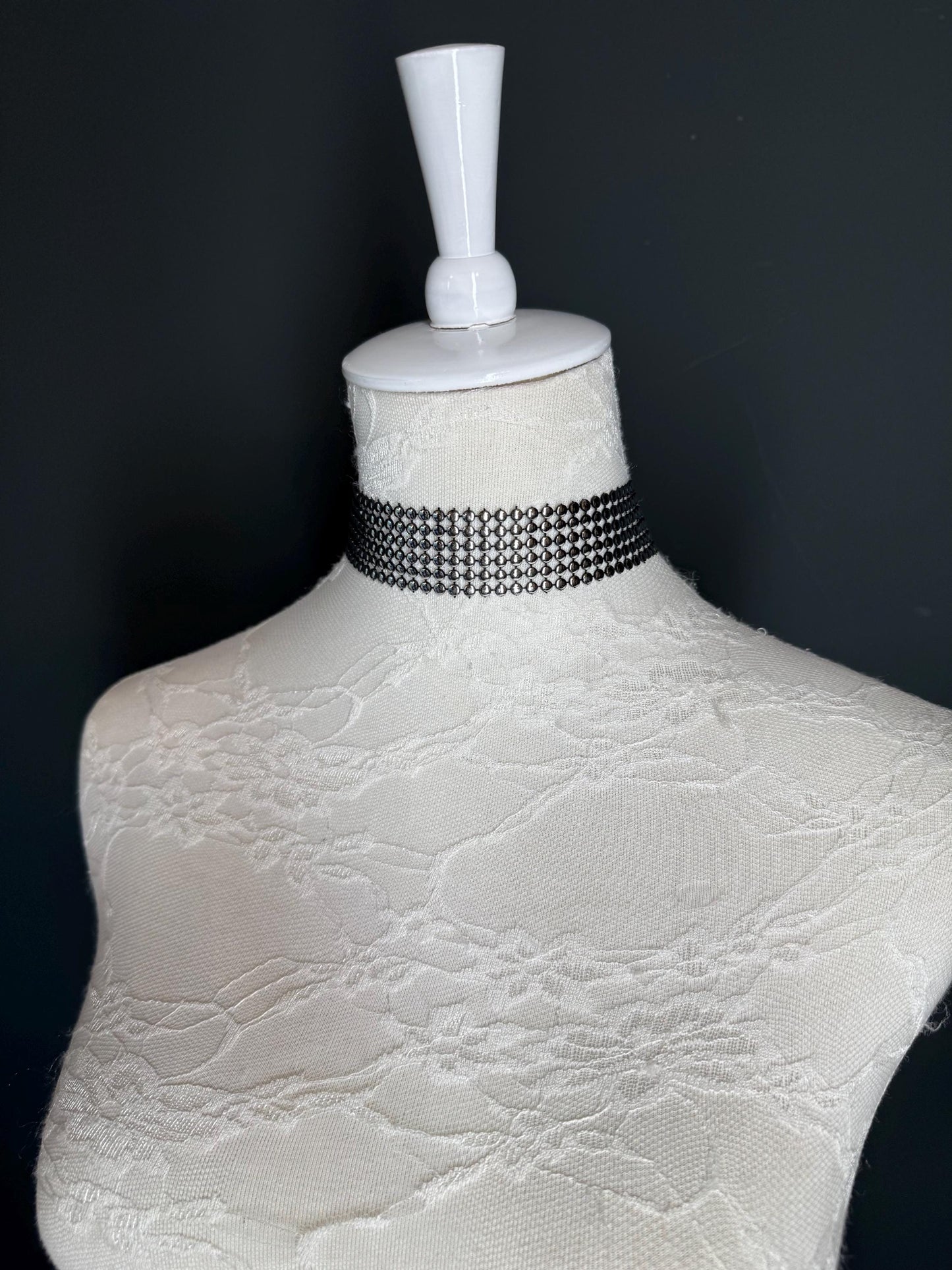 Handcrafted Studded Choker: Festival Style
