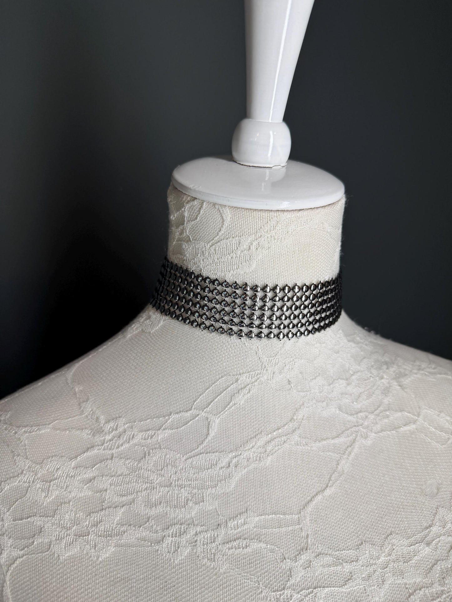 Handcrafted Studded Choker: Festival Style