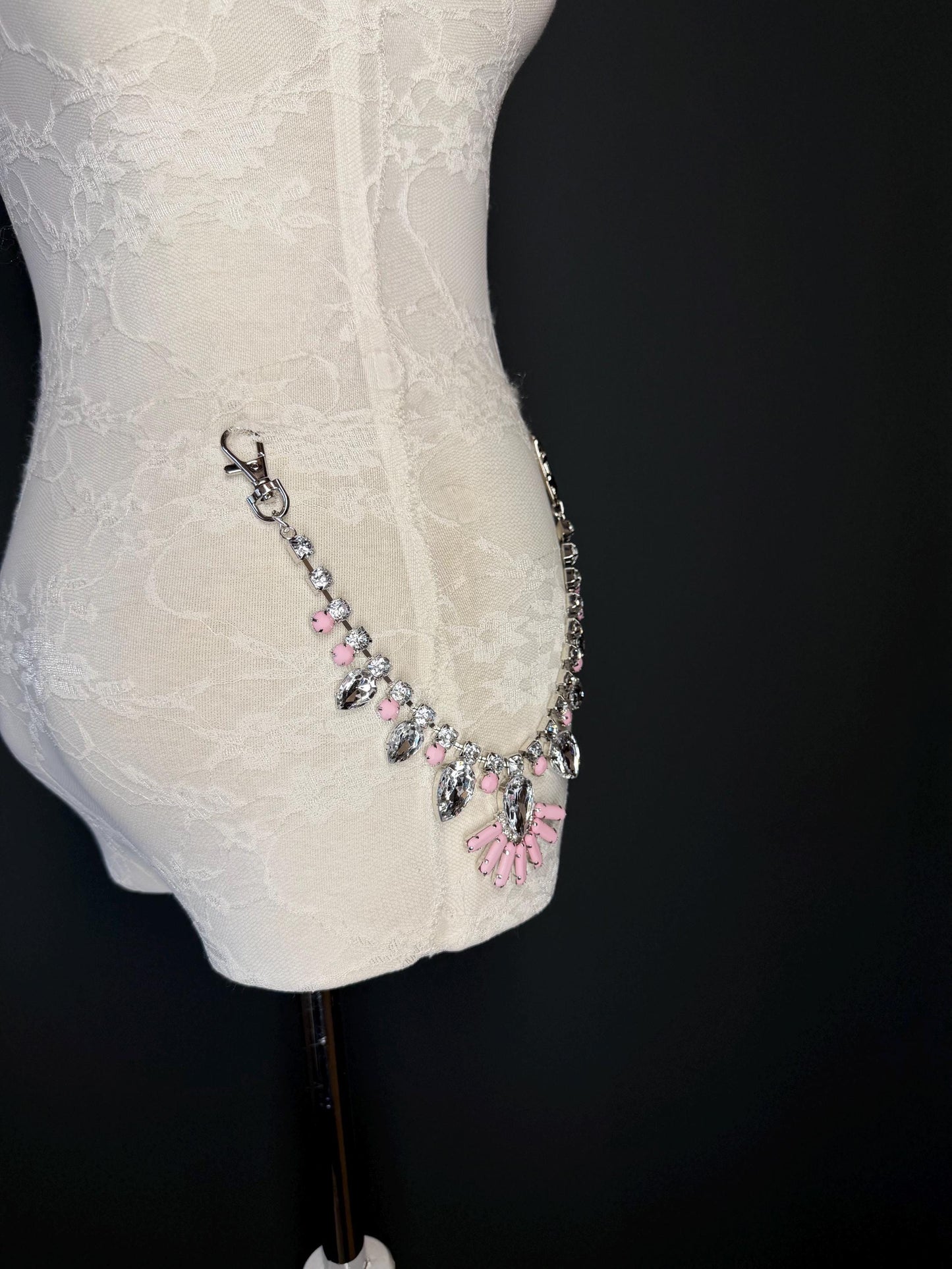 Jeans Chain, Custom Lengths, Silver, Custom sizes, Gift, Jeans, Bags, Accessory, Festival, Chains