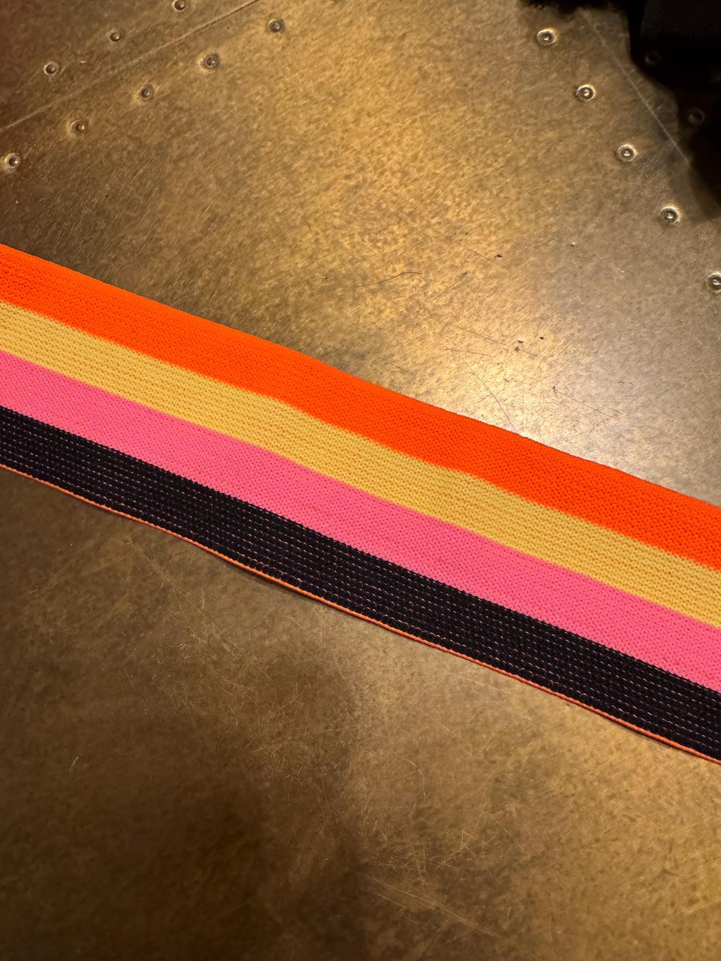 5cm Wide Stripe Woven Elastic - for head band, Waist band, Belt making, Dresses, Very High Quality, 2”” Wide