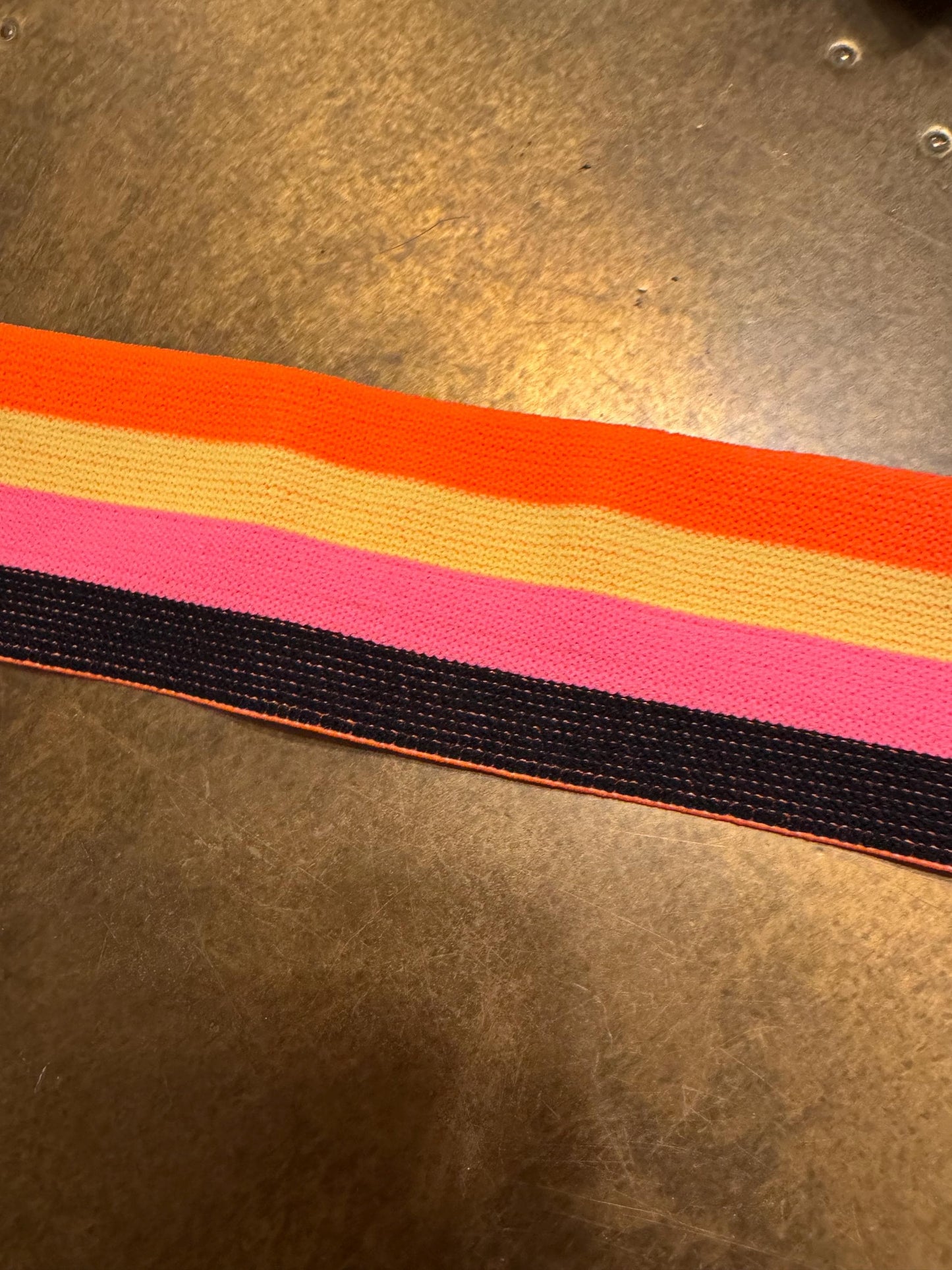 5cm Wide Stripe Woven Elastic - for head band, Waist band, Belt making, Dresses, Very High Quality, 2”” Wide