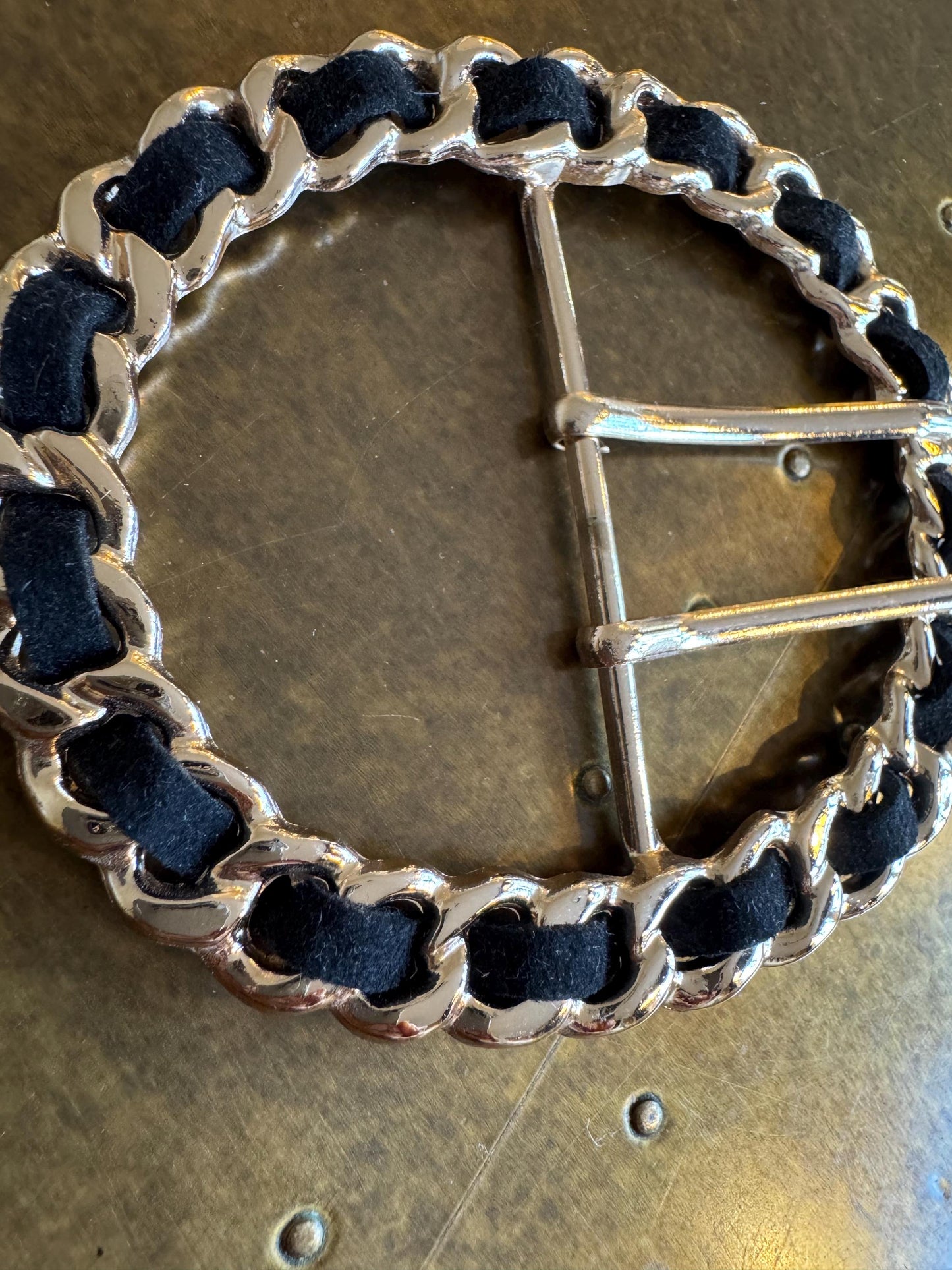 Metal Buckle, Statement Buckle, Gold Colour Solid Metal Buckle, Rhinestones, Vegan, 10cm x 8.5cm, Couture, Swimwear, Clothing, Dresses