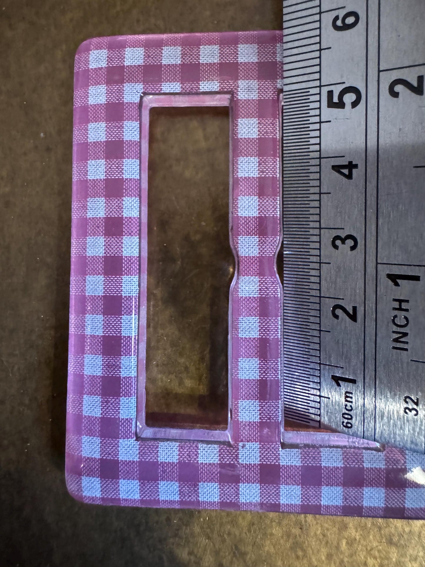 Buckles, Colourful Buckles, Mock Rectanlge  Buckle, Rectangle Chequer Pattern, Prong, Replacment Buckle, Dresses, Belts, Swikwear, Dress