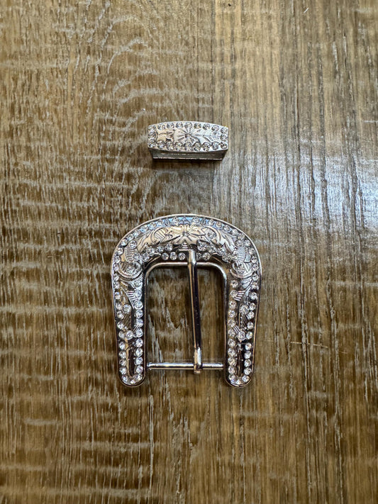 Diamanté Jewel Buckle, Belt Buckle, Metal Buckle and Belt Loop, Encrusted Rhinestone Jewel Buckle for Clothing, Belt, Belt, Straps, Quality