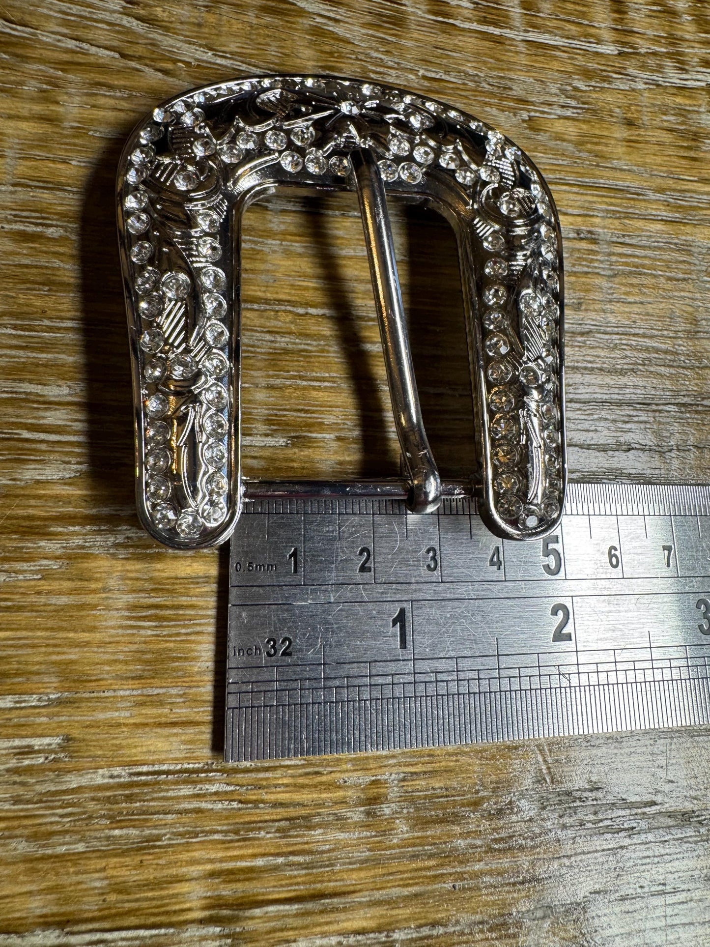 Diamanté Jewel Buckle, Belt Buckle, Metal Buckle and Belt Loop, Encrusted Rhinestone Jewel Buckle for Clothing, Belt, Belt, Straps, Quality