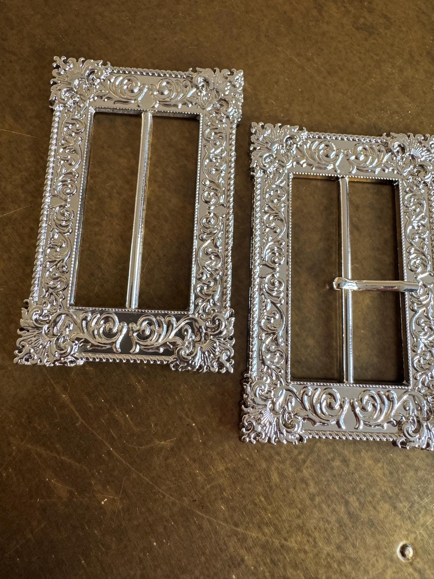 Metal Buckle, Statement Buckle, Silver Colour Solid Metal Buckle, 8.5cm x 5.5cm, Couture, Swimwear, Clothing, Dresses