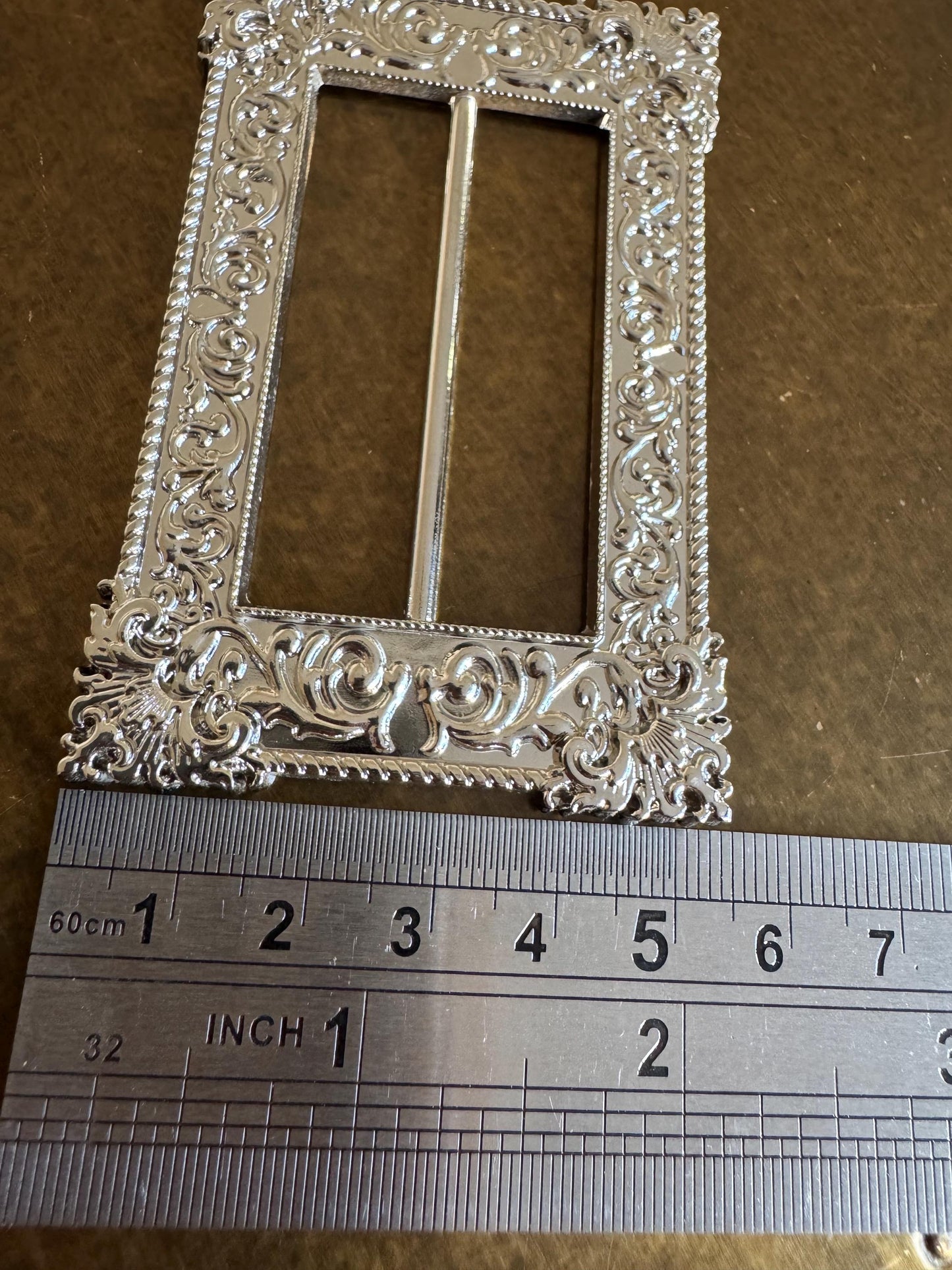 Metal Buckle, Statement Buckle, Silver Colour Solid Metal Buckle, 8.5cm x 5.5cm, Couture, Swimwear, Clothing, Dresses