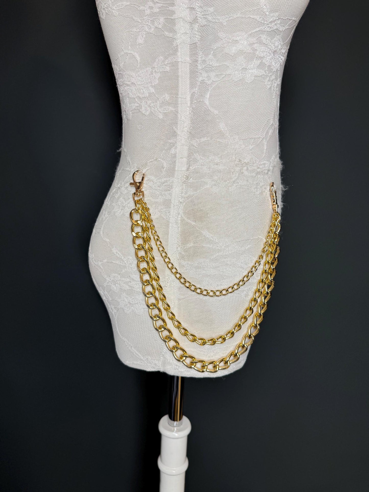 Multi-Layer Jeans Chain, Hip Hop Street Fashion, Custom Sizes