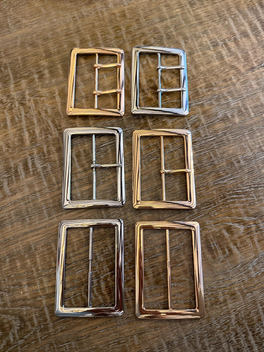 Large Metal Buckle, 3” centre bar, 3.5” outer, Very Large, Strong, Solid Metal, Gold, Silver, Belts, Clohing, Swimwear, Dance Costumes