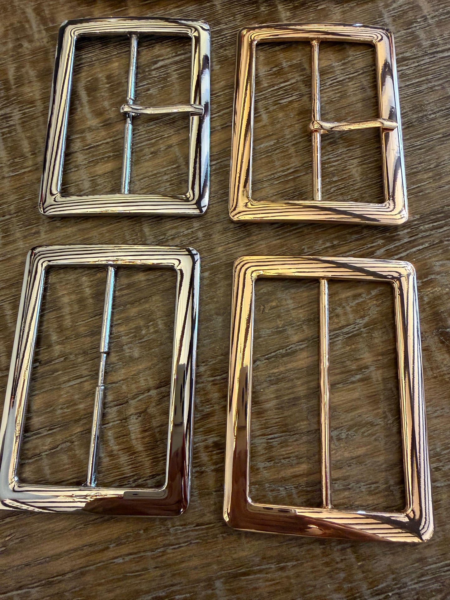 Large Metal Buckle, 3” centre bar, 3.5” outer, Very Large, Strong, Solid Metal, Gold, Silver, Belts, Clohing, Swimwear, Dance Costumes
