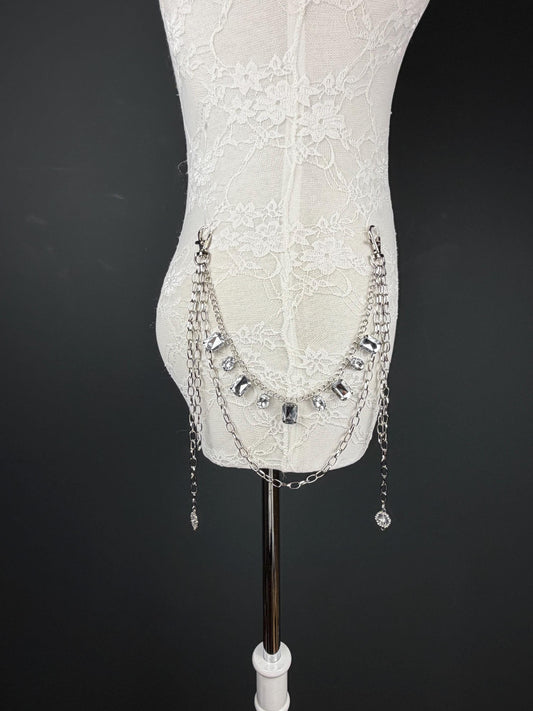 Jeans Chain Accessory, Bag Chain, Fashion chain, Body Chain, Silver
