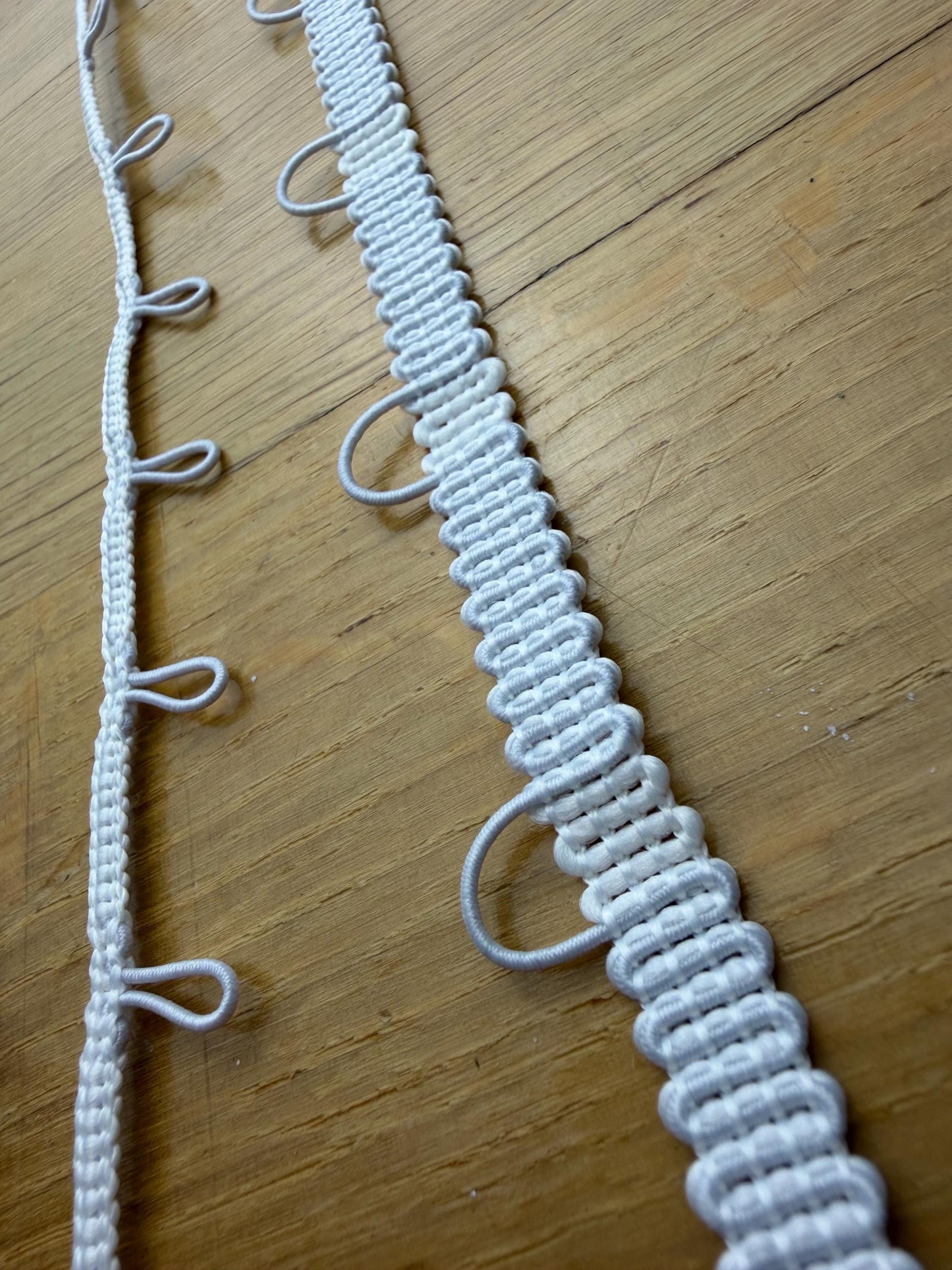 Button Loop, Button Loop Tape, Bridal, Dress, Crafts, Off white tape
