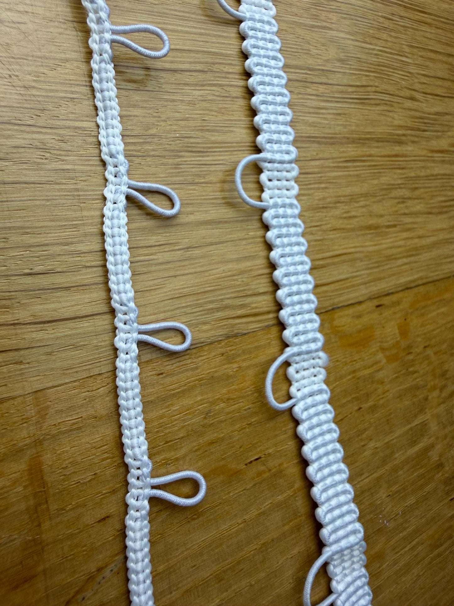 Button Loop, Button Loop Tape, Bridal, Dress, Crafts, Off white tape