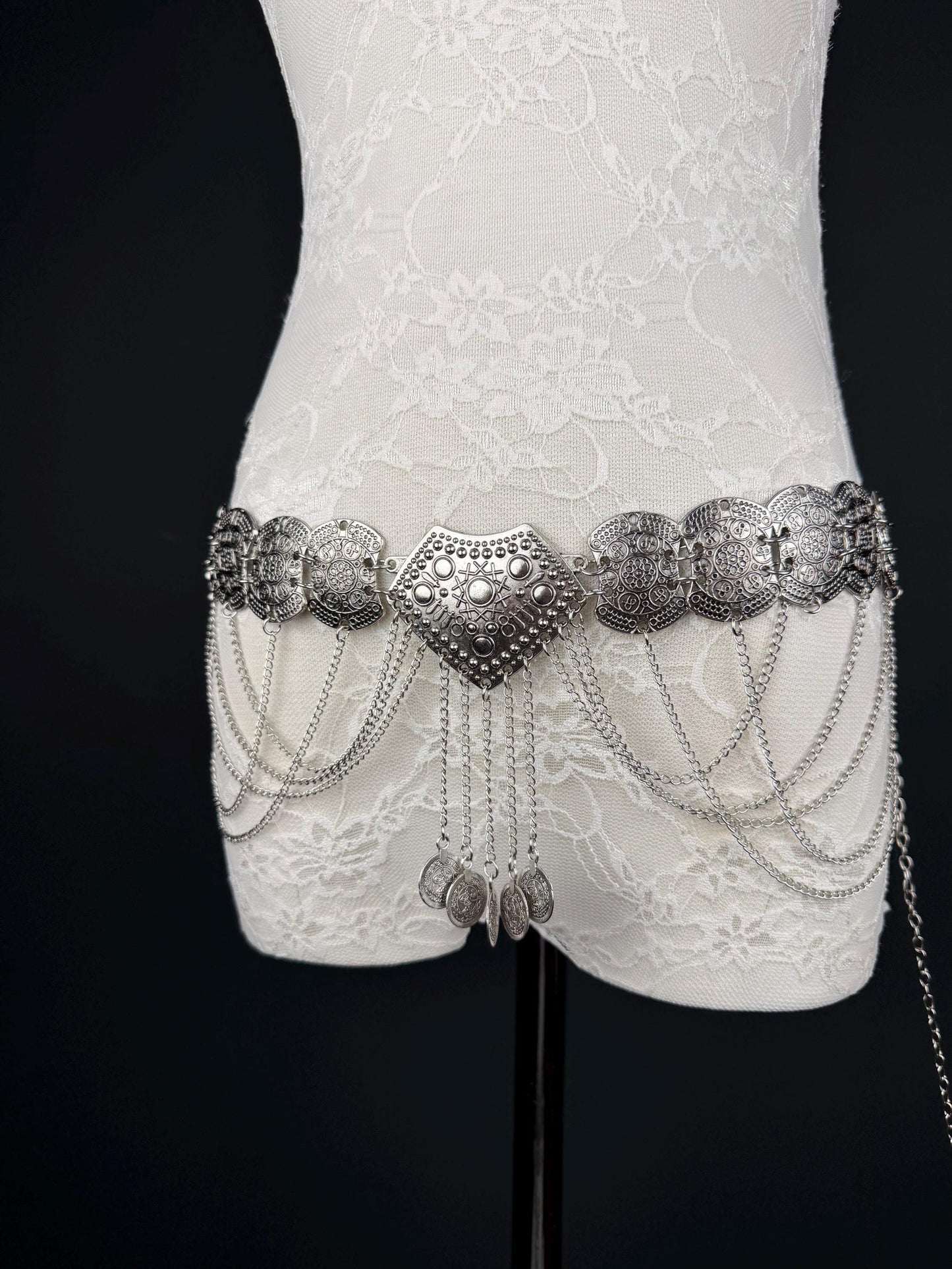 Belly Chain Delt, Antique Gold Discs 18-40 inch, Stunning Belt, Bellt Chain Belt, Handmade, Festvial, Costume, Dance