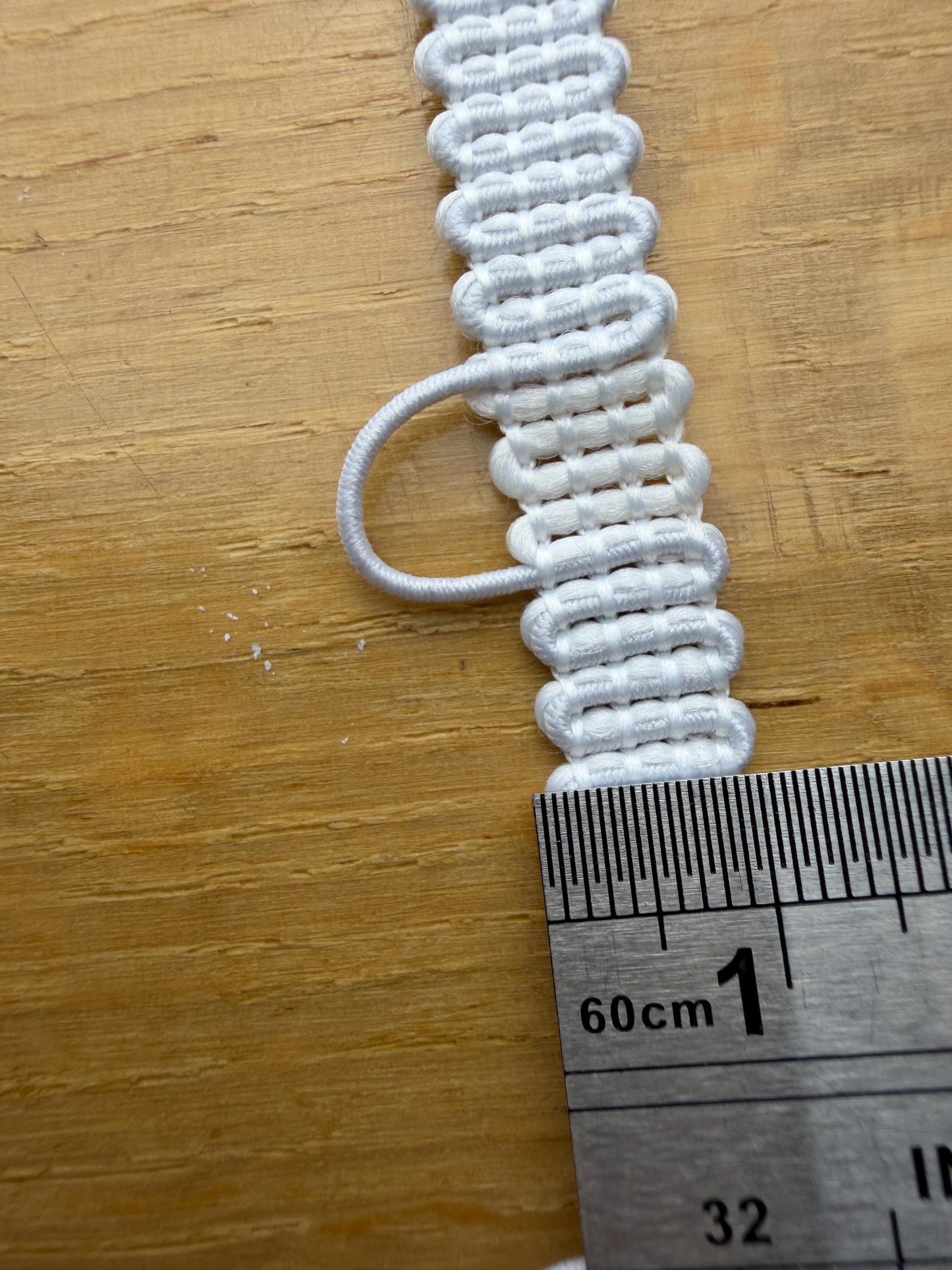 Button Loop, Button Loop Tape, Bridal, Dress, Crafts, Off white tape