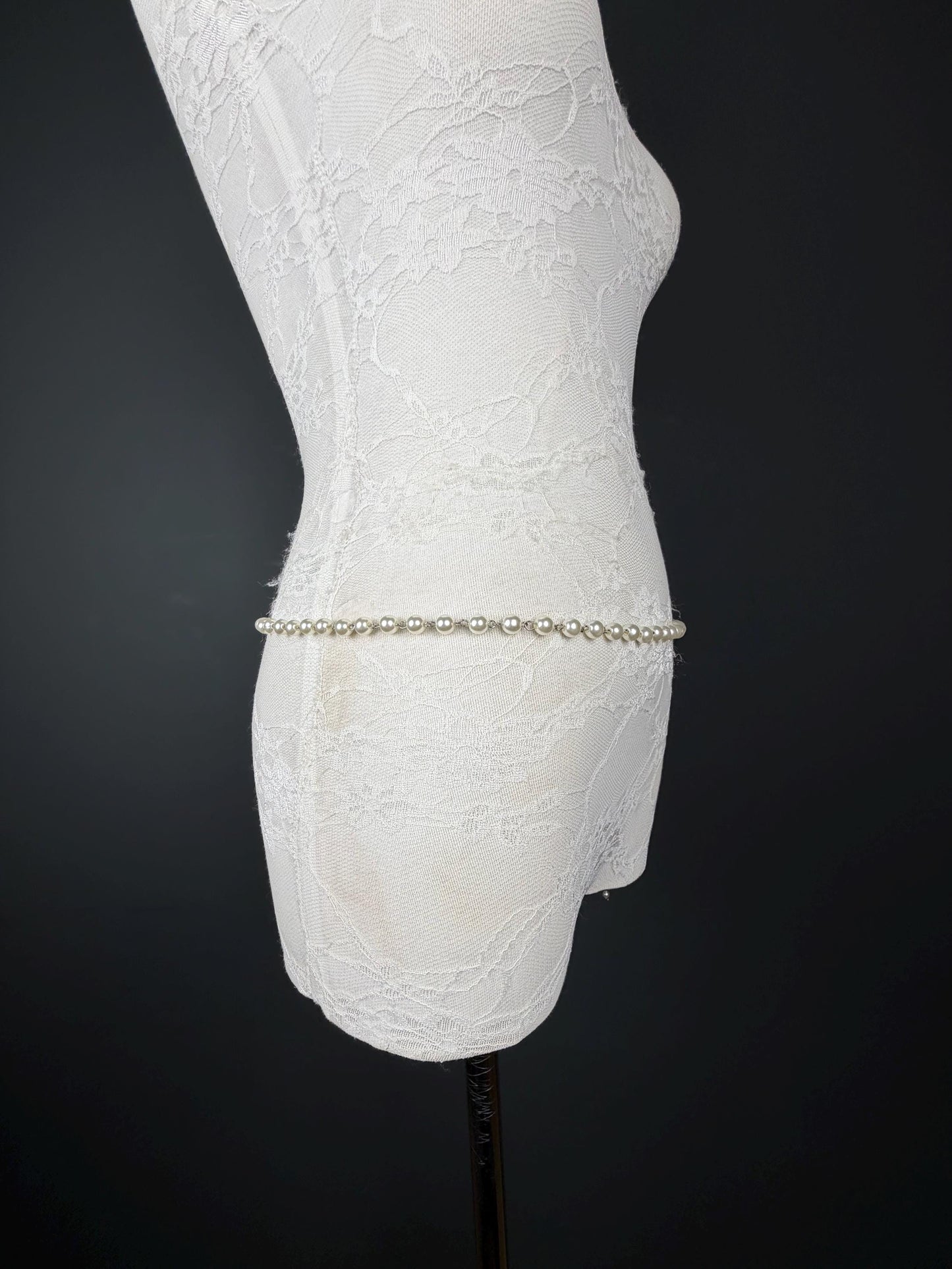 X-long Pearl Belt, Belt, Quality Pearls, Teen Sizes, Sizes 18”-60”, Fan Design, Fan Collection, Bridal, Prom, Swimwear, Fashion Accessory