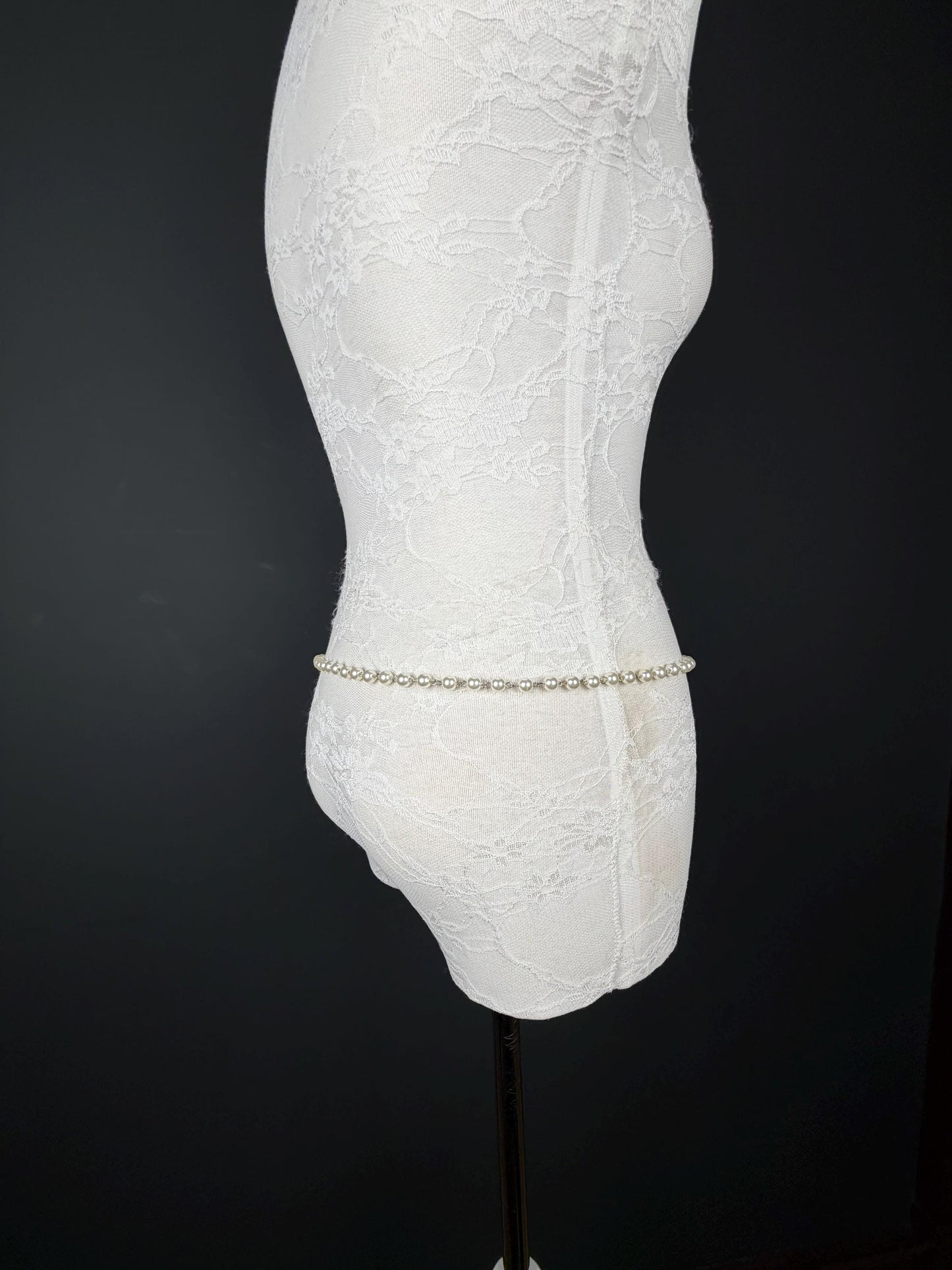 X-long Pearl Belt, Belt, Quality Pearls, Teen Sizes, Sizes 18”-60”, Fan Design, Fan Collection, Bridal, Prom, Swimwear, Fashion Accessory