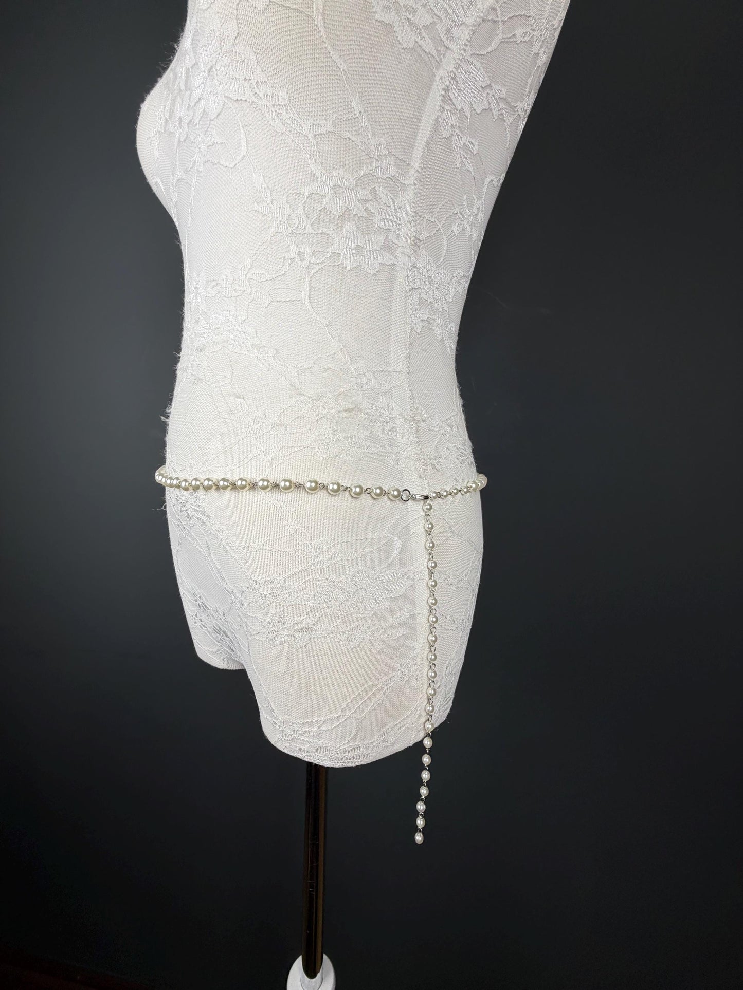 X-long Pearl Belt, Belt, Quality Pearls, Teen Sizes, Sizes 18”-60”, Fan Design, Fan Collection, Bridal, Prom, Swimwear, Fashion Accessory
