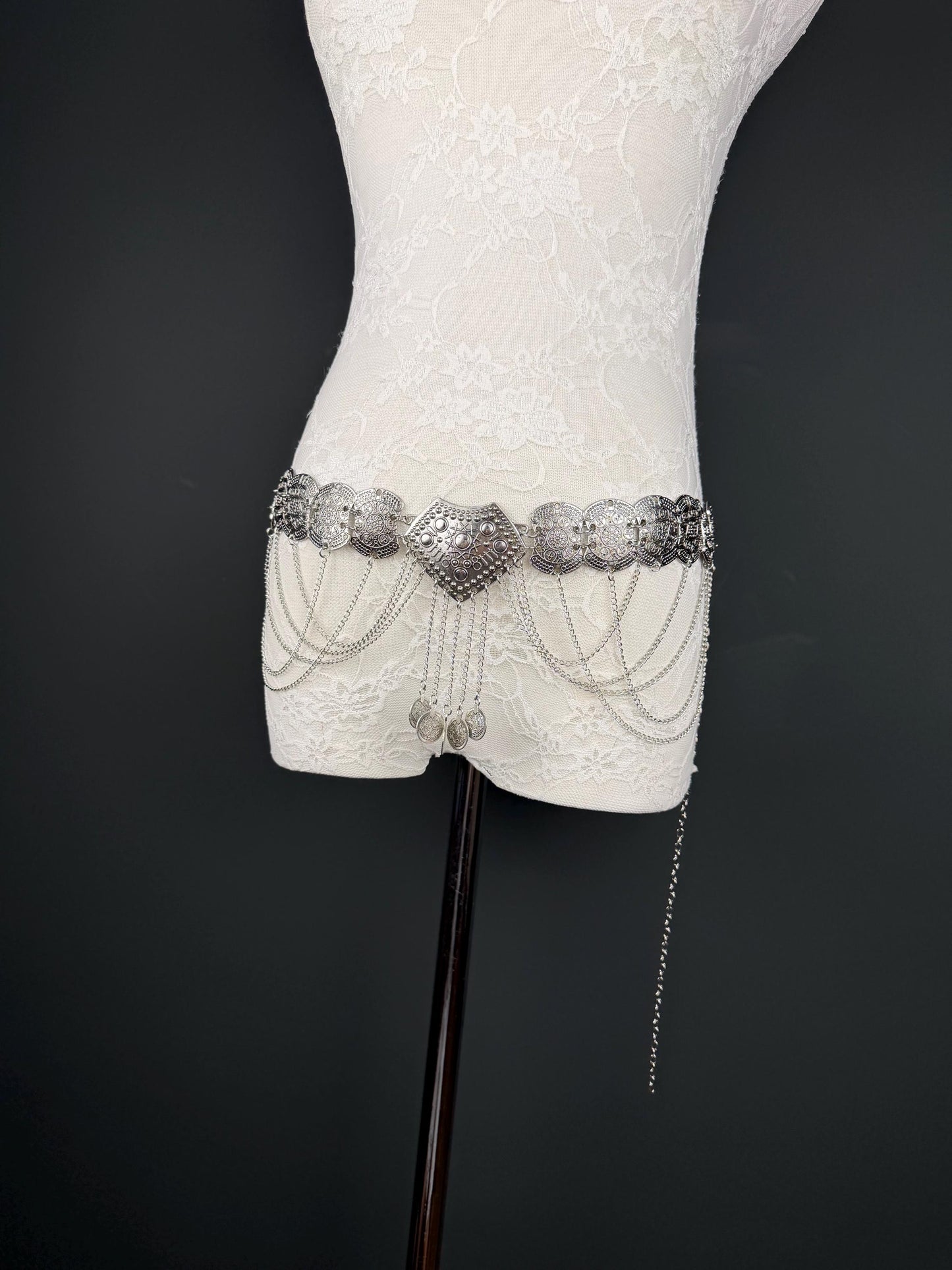 Belly Chain Delt, Antique Gold Discs 18-40 inch, Stunning Belt, Bellt Chain Belt, Handmade, Festvial, Costume, Dance