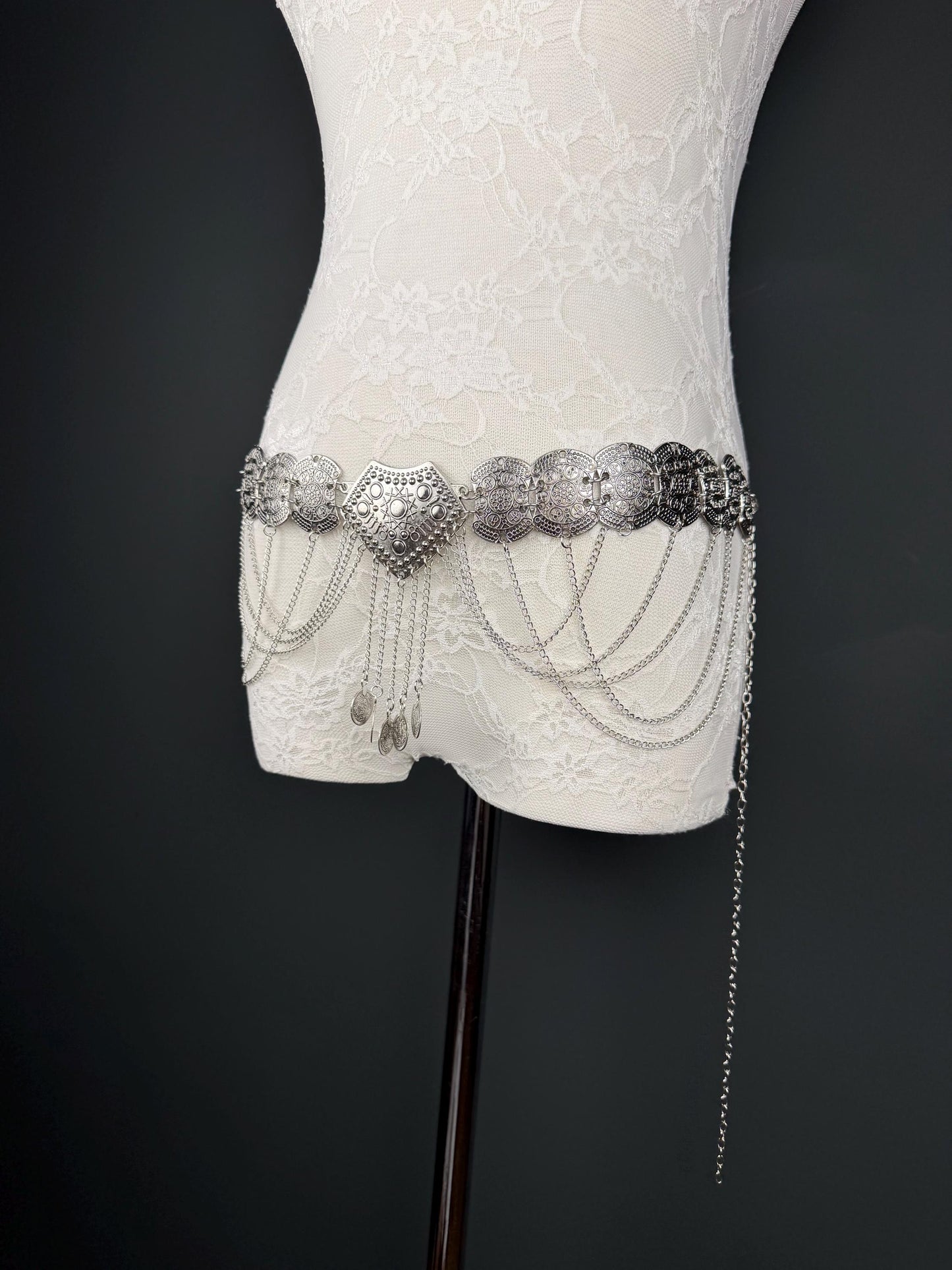 Belly Chain Delt, Antique Gold Discs 18-40 inch, Stunning Belt, Bellt Chain Belt, Handmade, Festvial, Costume, Dance