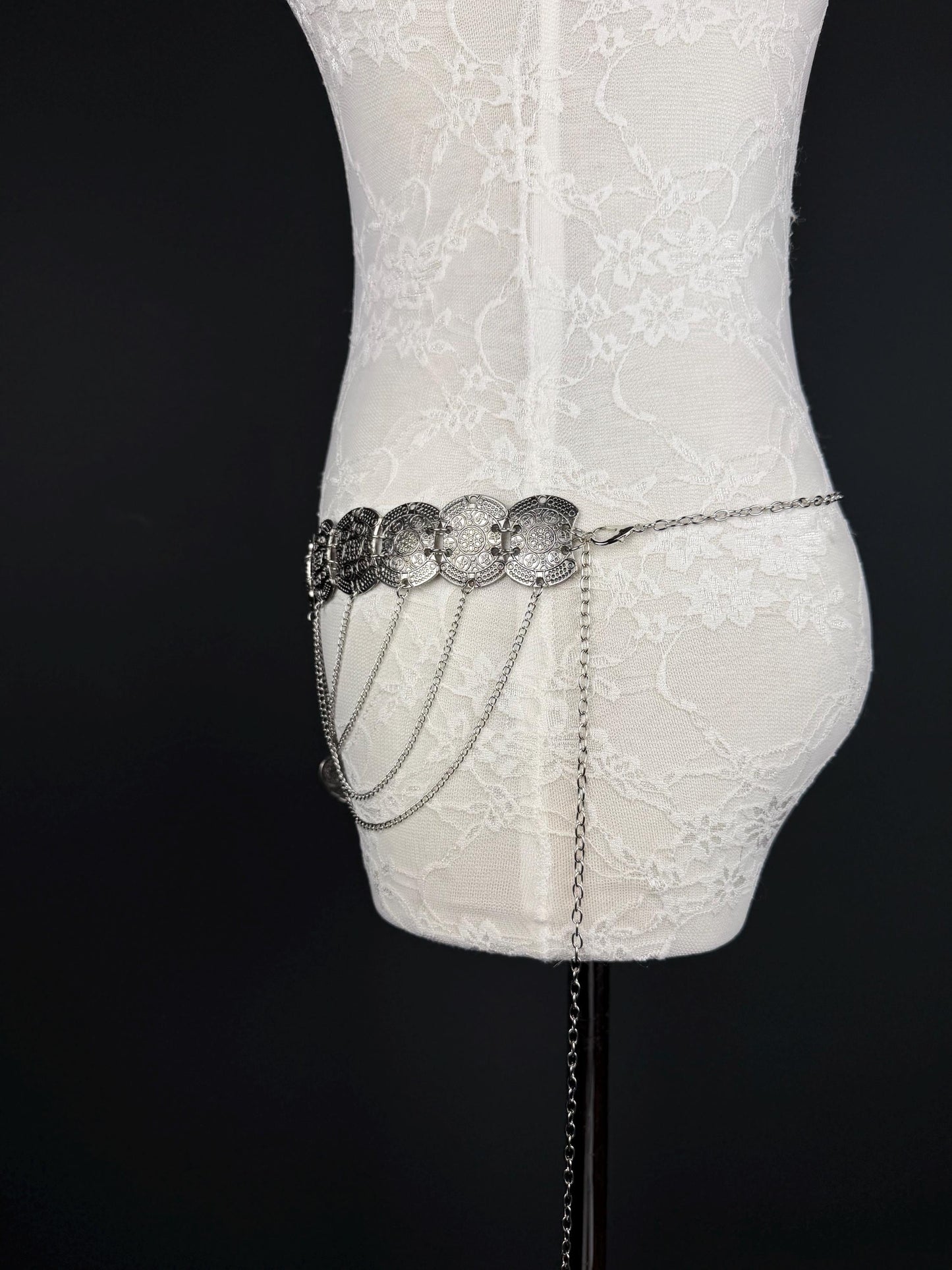 Belly Chain Delt, Antique Gold Discs 18-40 inch, Stunning Belt, Bellt Chain Belt, Handmade, Festvial, Costume, Dance