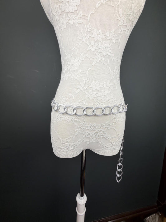 Ring Belt, Silver, 3cm Rings Belt, Teen Sizes, Size 18”-60”, Plus Sizes, Fashion Accessory, Gift