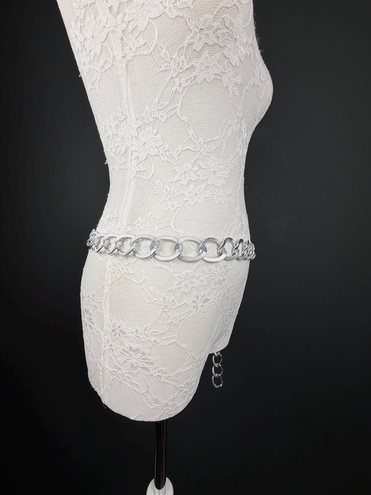 Ring Belt, Silver, 3cm Rings Belt, Teen Sizes, Size 18”-60”, Plus Sizes, Fashion Accessory, Gift