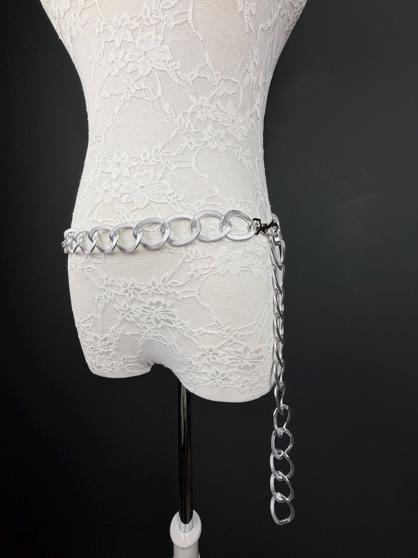 Ring Belt, Silver, 3cm Rings Belt, Teen Sizes, Size 18”-60”, Plus Sizes, Fashion Accessory, Gift