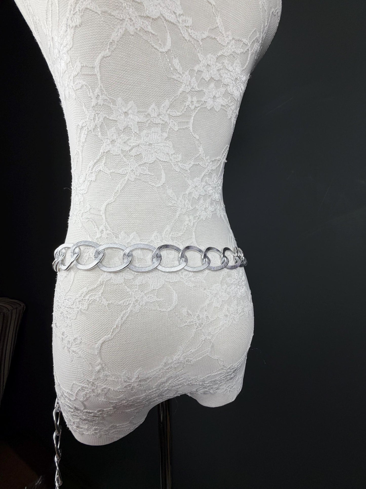 Ring Belt, Silver, 3cm Rings Belt, Teen Sizes, Size 18”-60”, Plus Sizes, Fashion Accessory, Gift