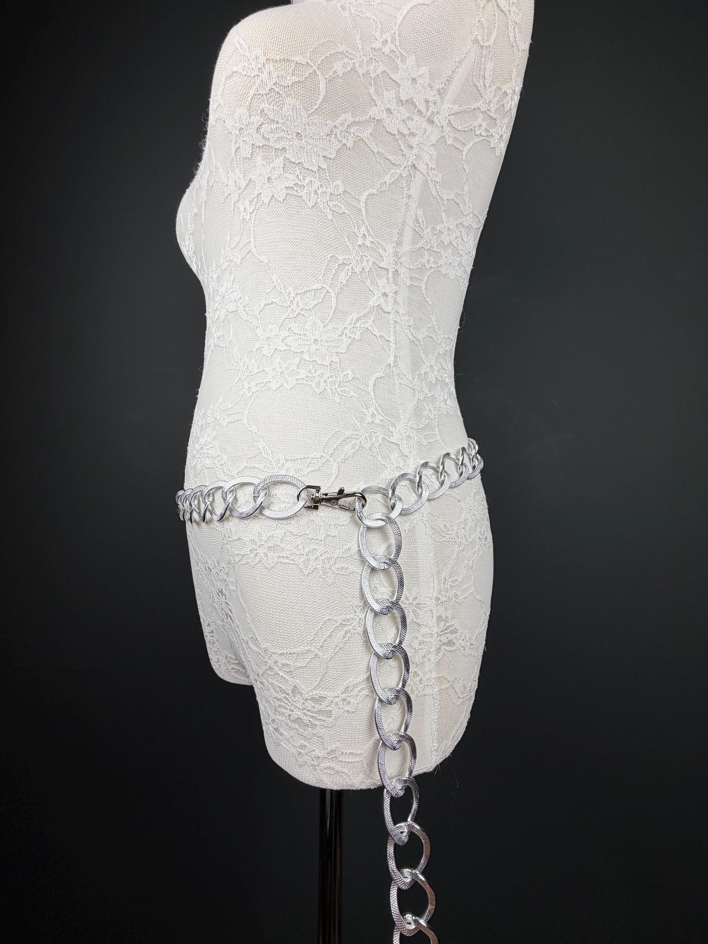 Ring Belt, Silver, 3cm Rings Belt, Teen Sizes, Size 18”-60”, Plus Sizes, Fashion Accessory, Gift
