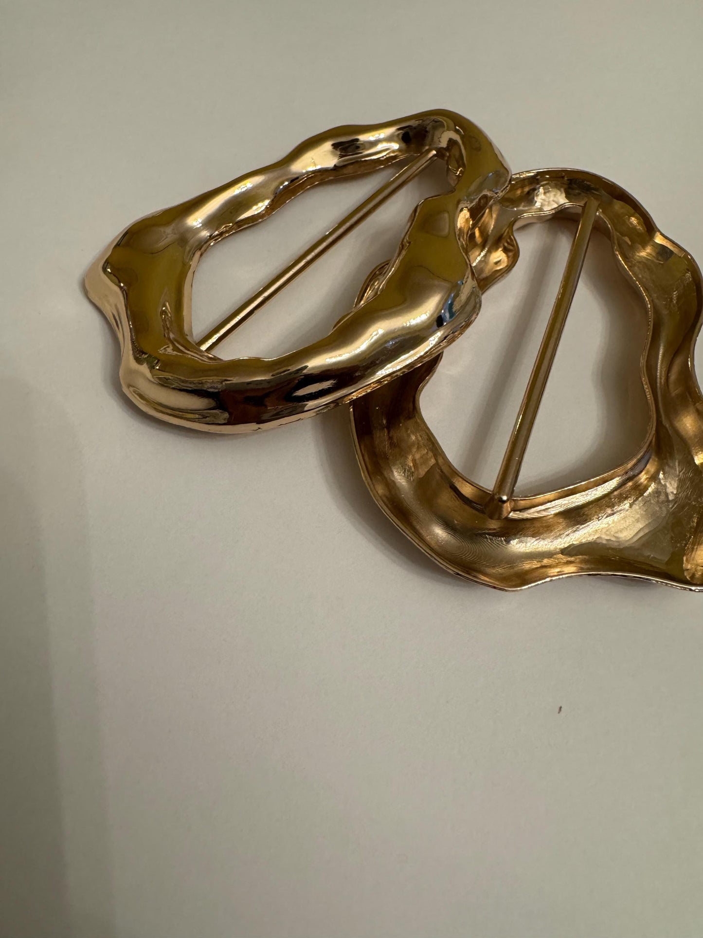 Metal Gold Buckle, Hammered Metal Ring Buckle, Gold Buckle, Swimwear, Dress, Tops, Bags, Crafts, Swimwear, Fashion Buckle, FAN Collection