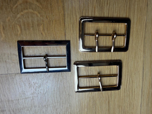 Metal Buckles, 6cm x 4cm, 5cm centre bar, 2” middle bar, Belt Buckle, Bags, Dress Buckle