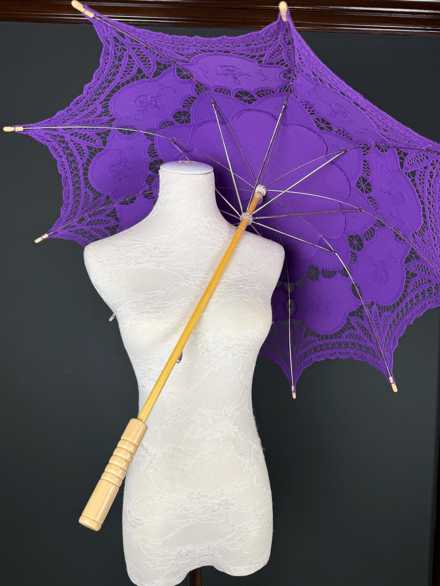 Parasol, Vintage Style, Cotton, 9 Colours, Wedding, Events, Party, Elegant, Style, Sun Protection