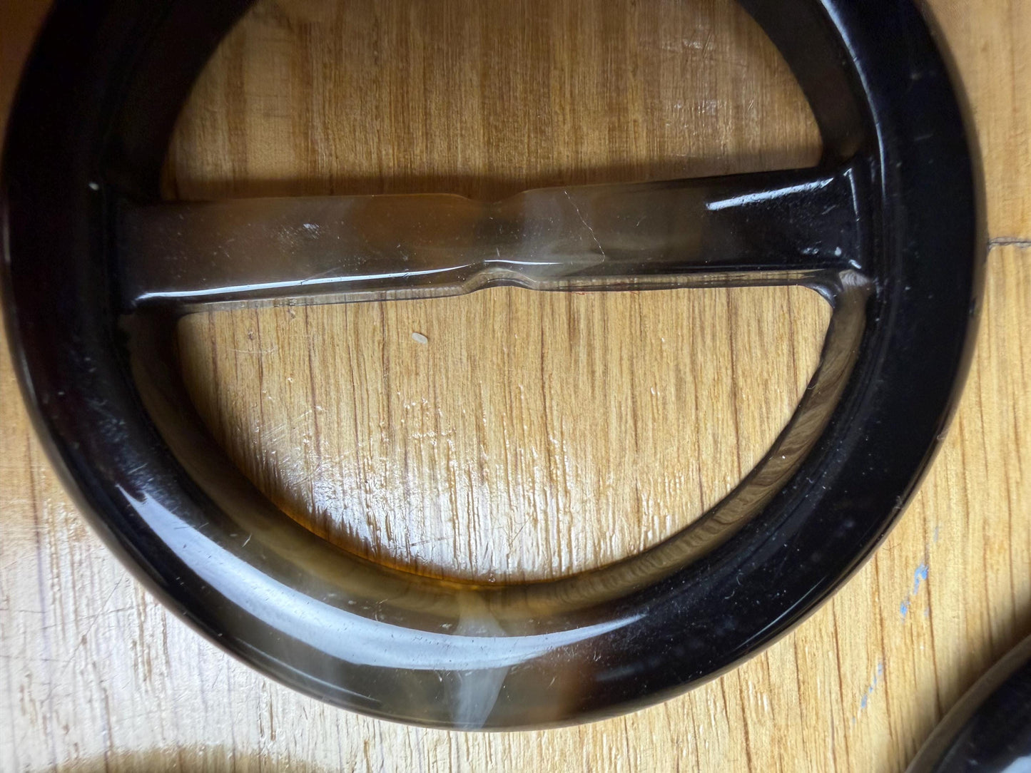 Buckle, Mock Horn Marble effect Buckle, 5.7cm / 4cm inner