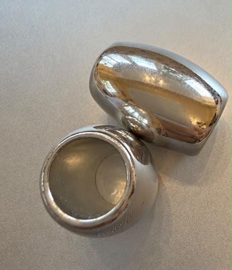 Beads, Oval Beads, Silver Beads