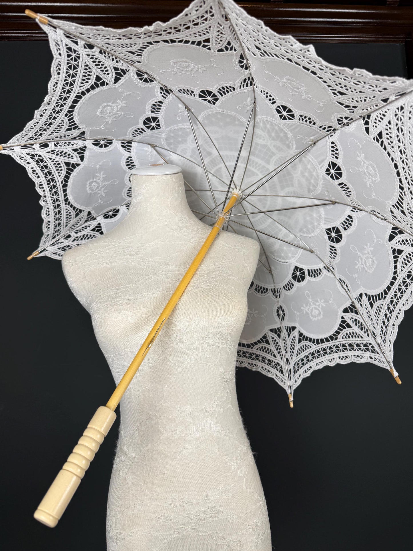Parasol, Vintage Style, Cotton, 9 Colours, Wedding, Events, Party, Elegant, Style, Sun Protection