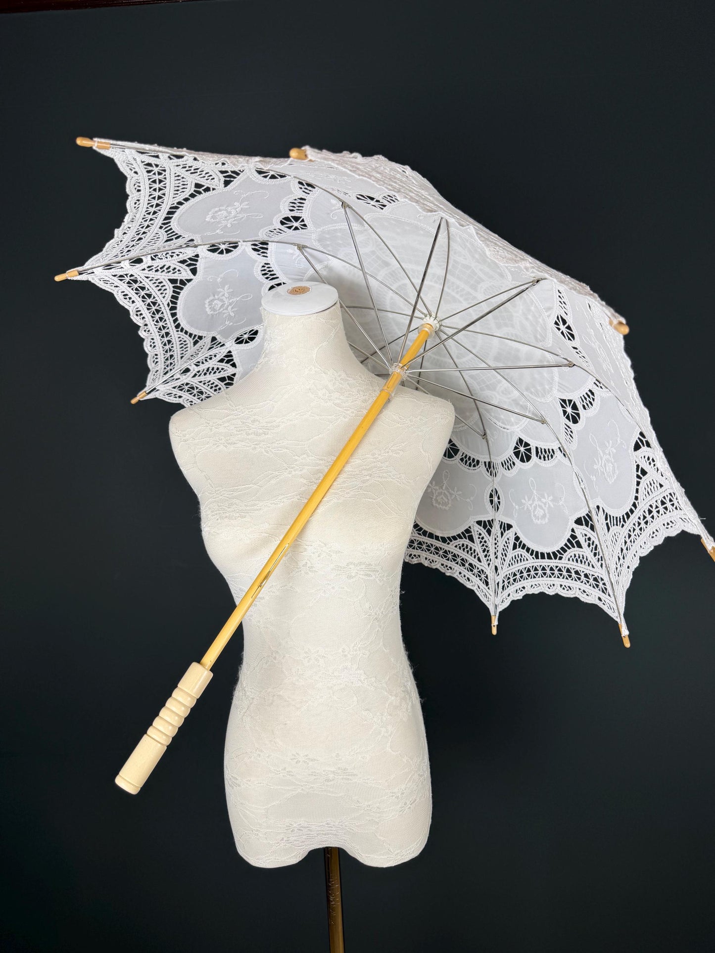 Parasol, Vintage Style, Cotton, 9 Colours, Wedding, Events, Party, Elegant, Style, Sun Protection